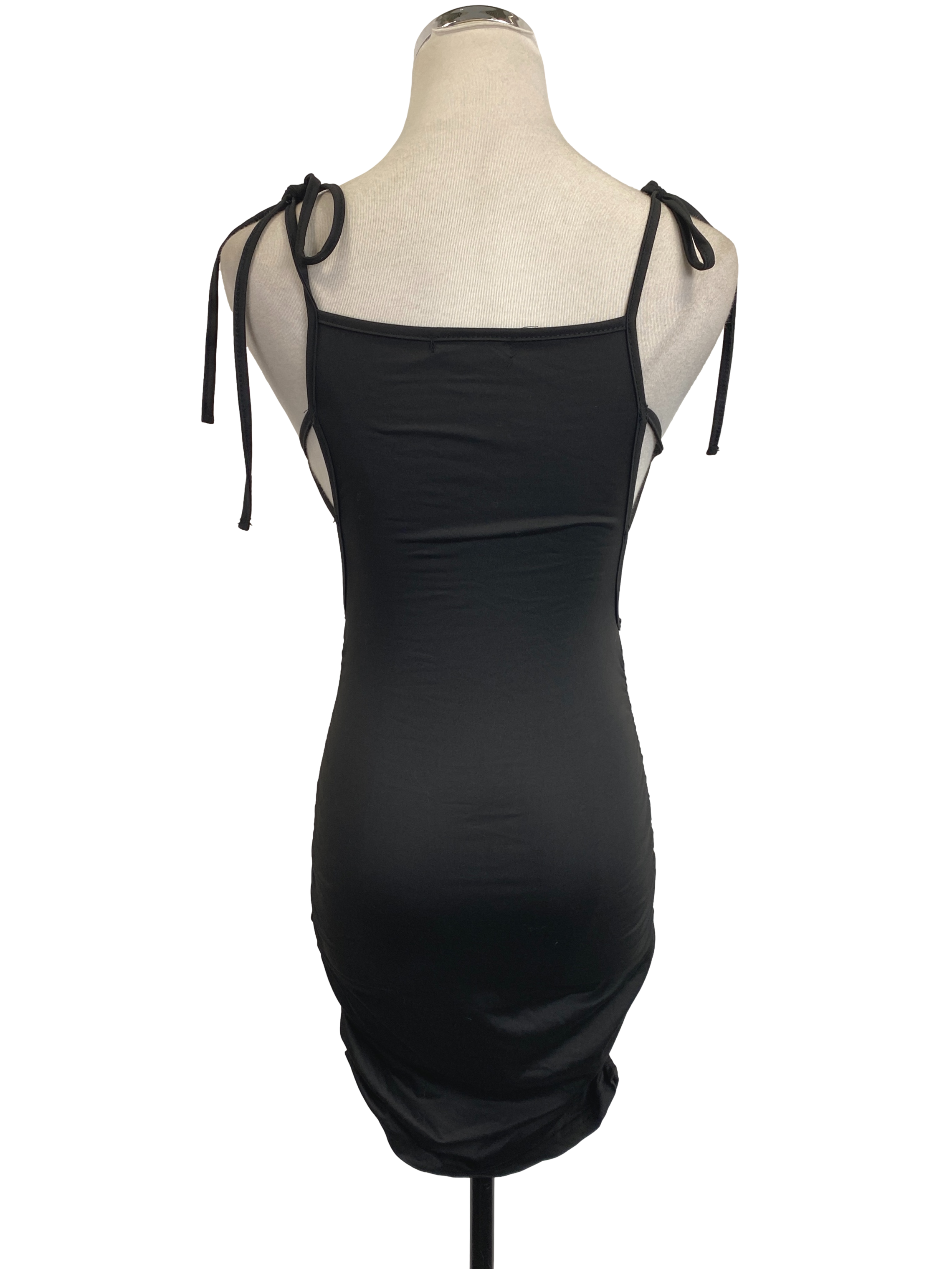 Black Ruched Dress