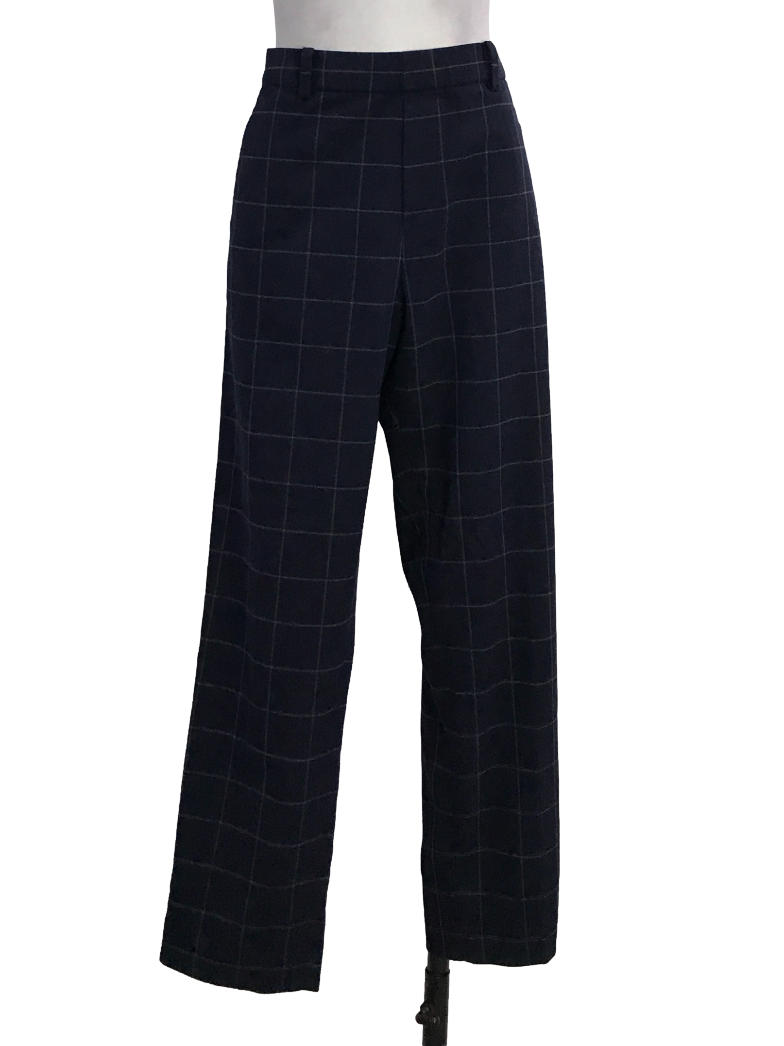 Dark Blue Grid Pants