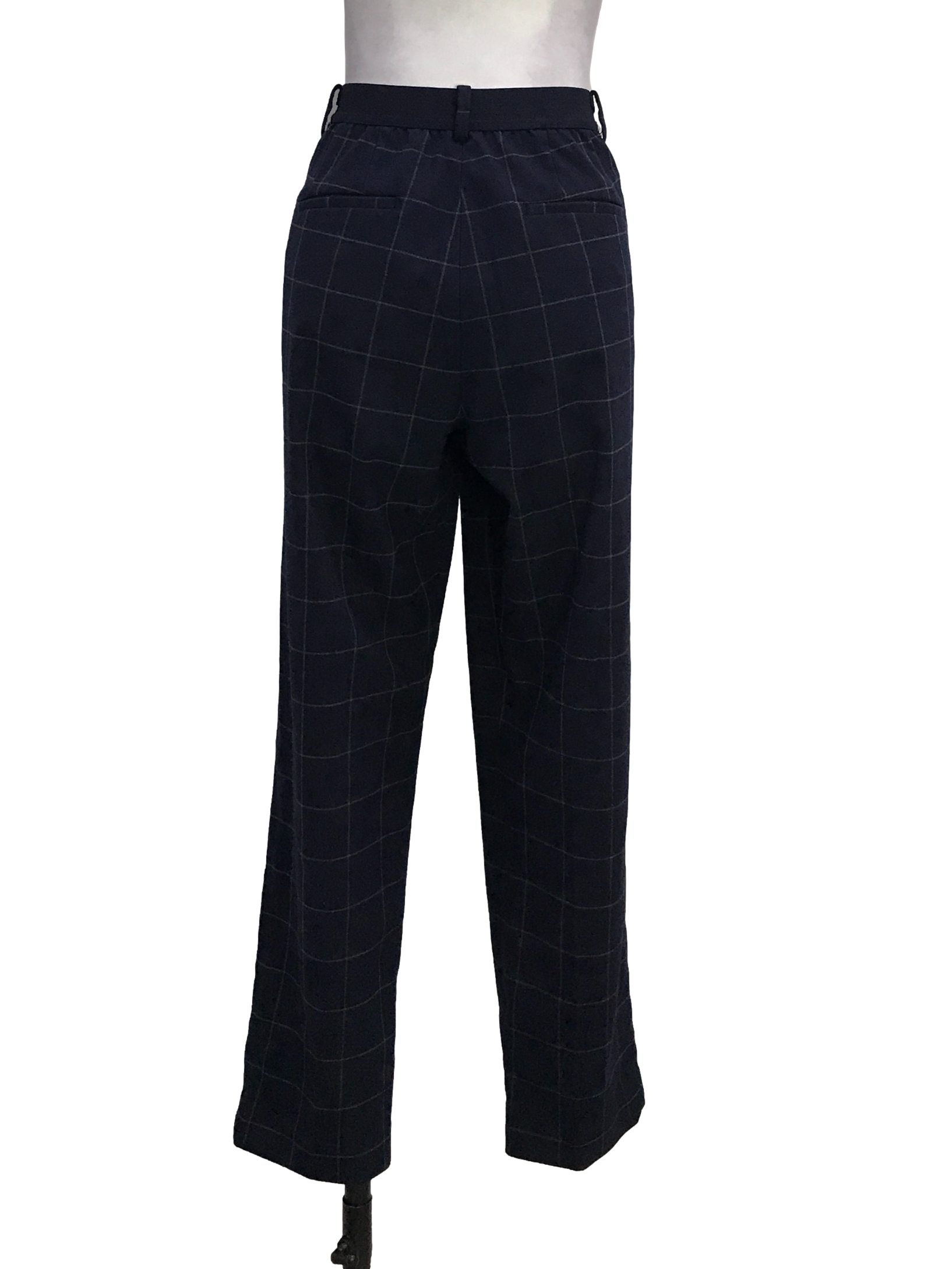 Dark Blue Grid Pants