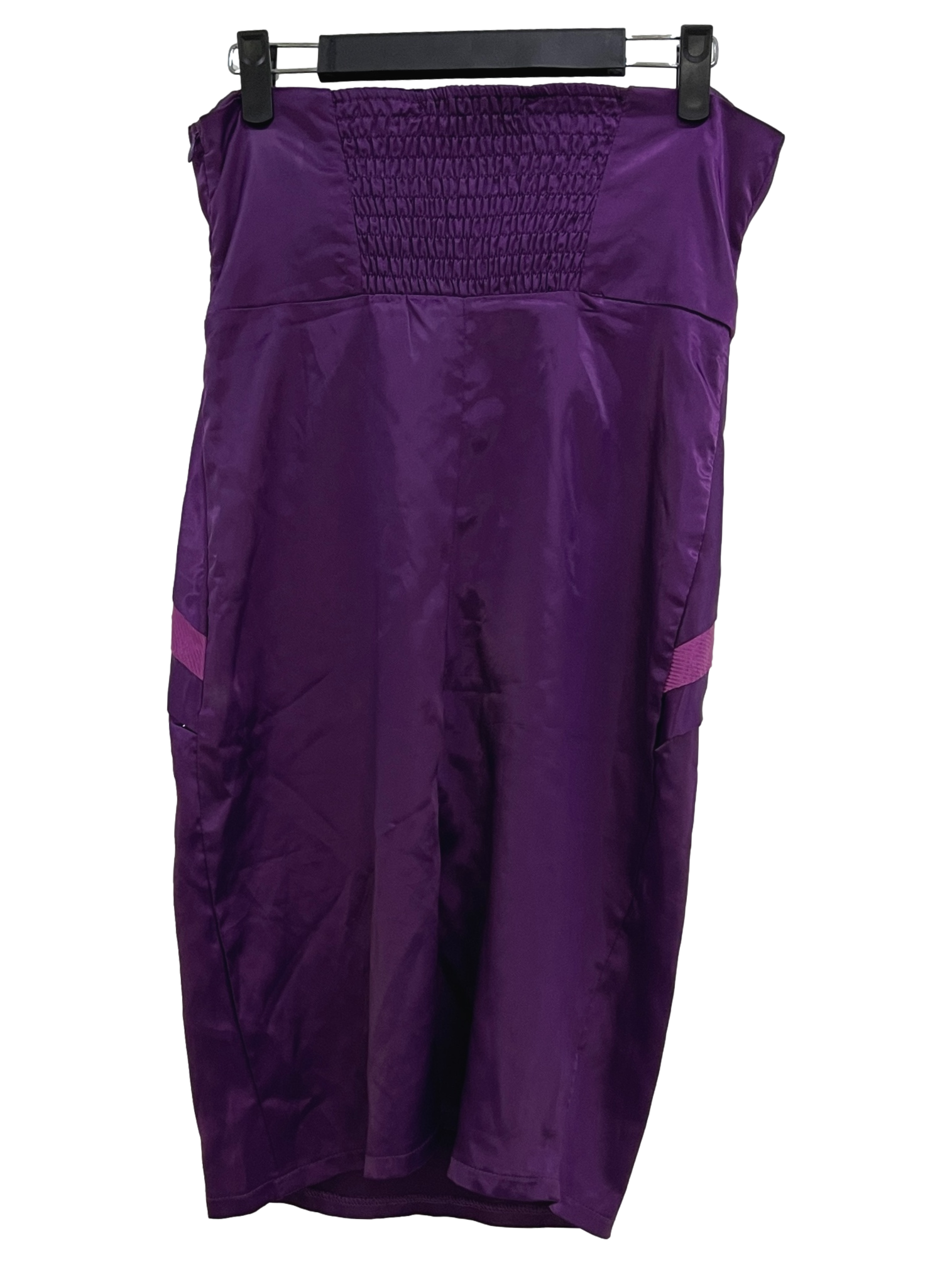 Eggplant Purple Satin Dress