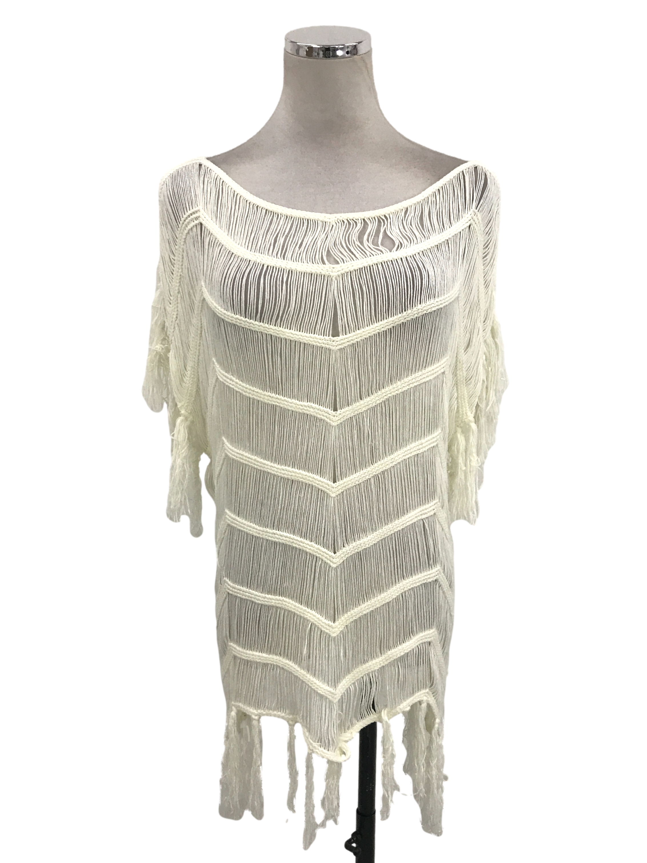 White Tassel Beach Top