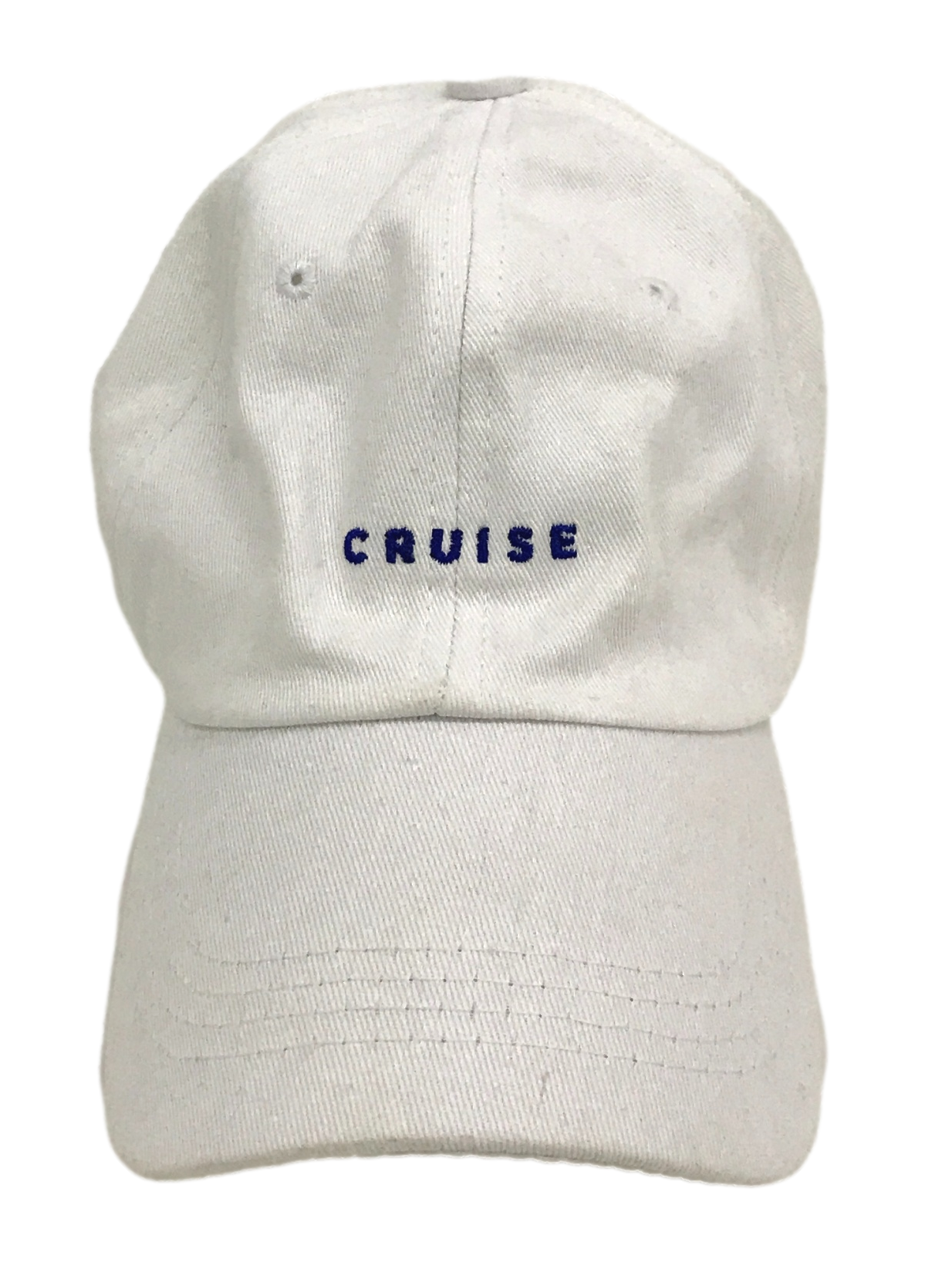 White Wording Emroidered Cap