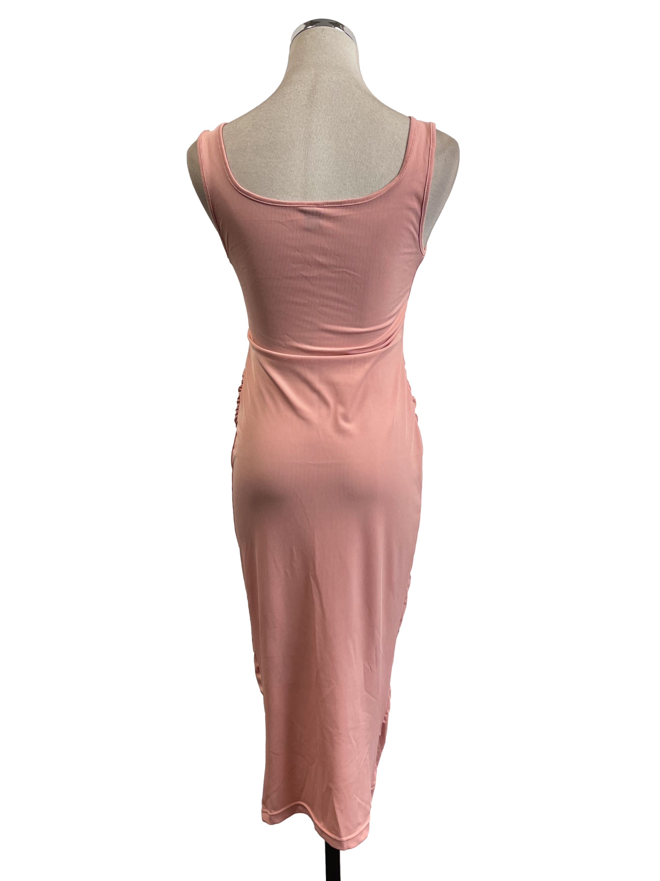 Pink Ribbed Bodycon