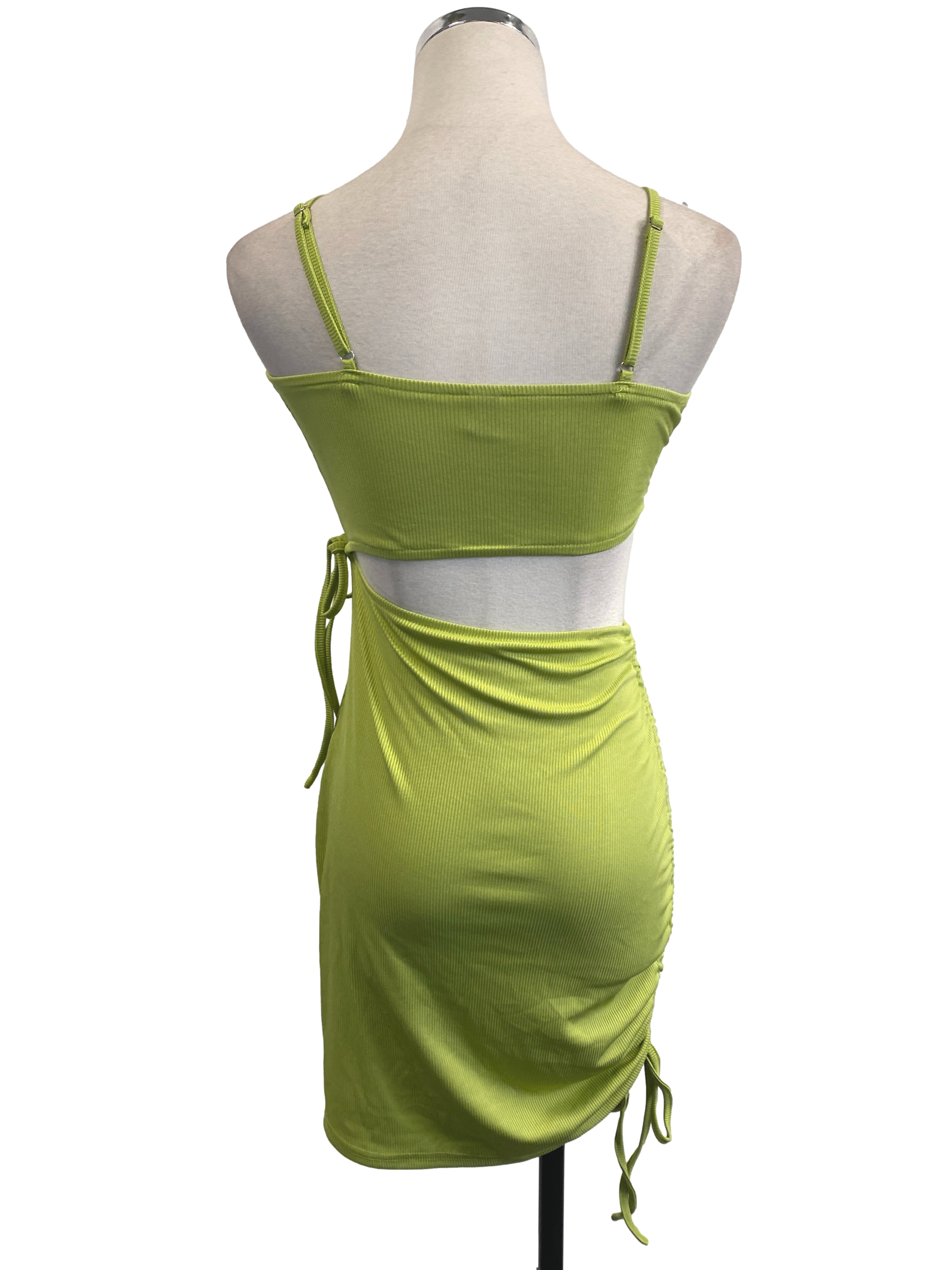 Lime Green Cut Out Dress