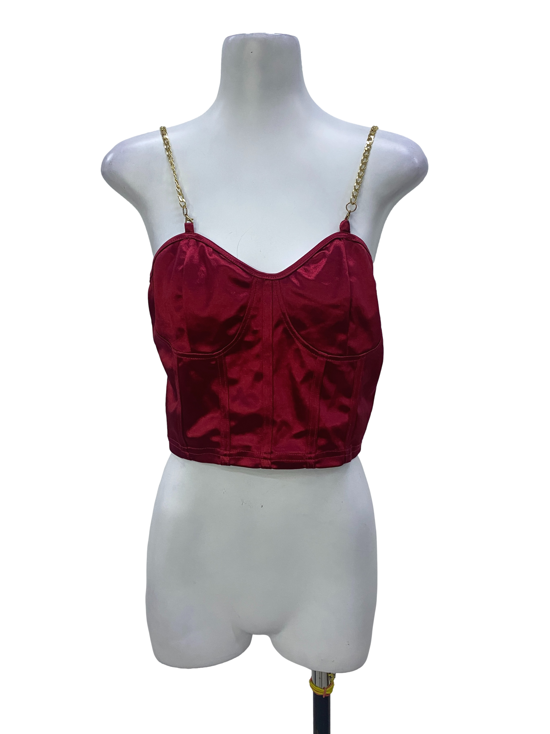 Wine Red Sleeveless Top