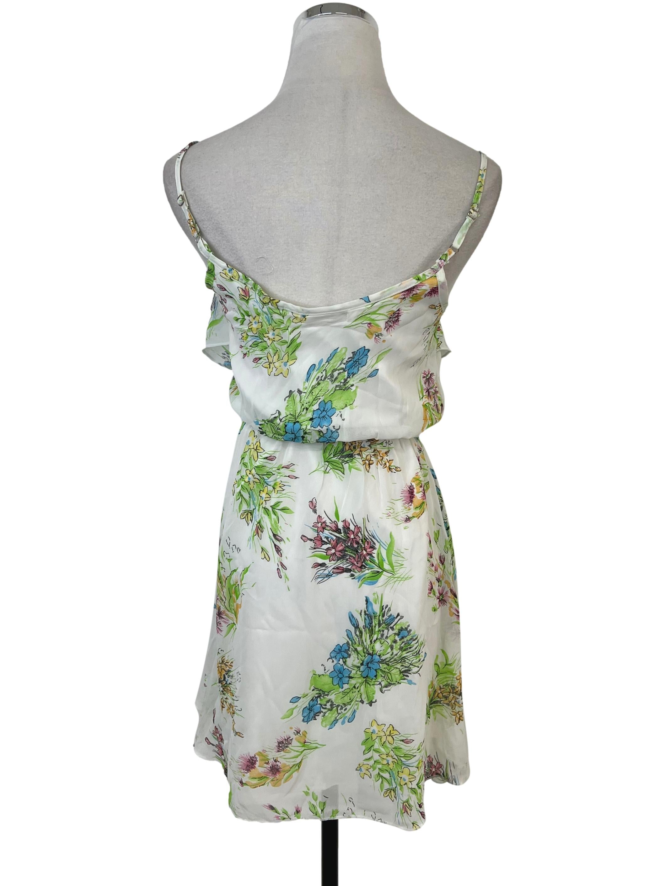 Ivory Floral Slip Dress