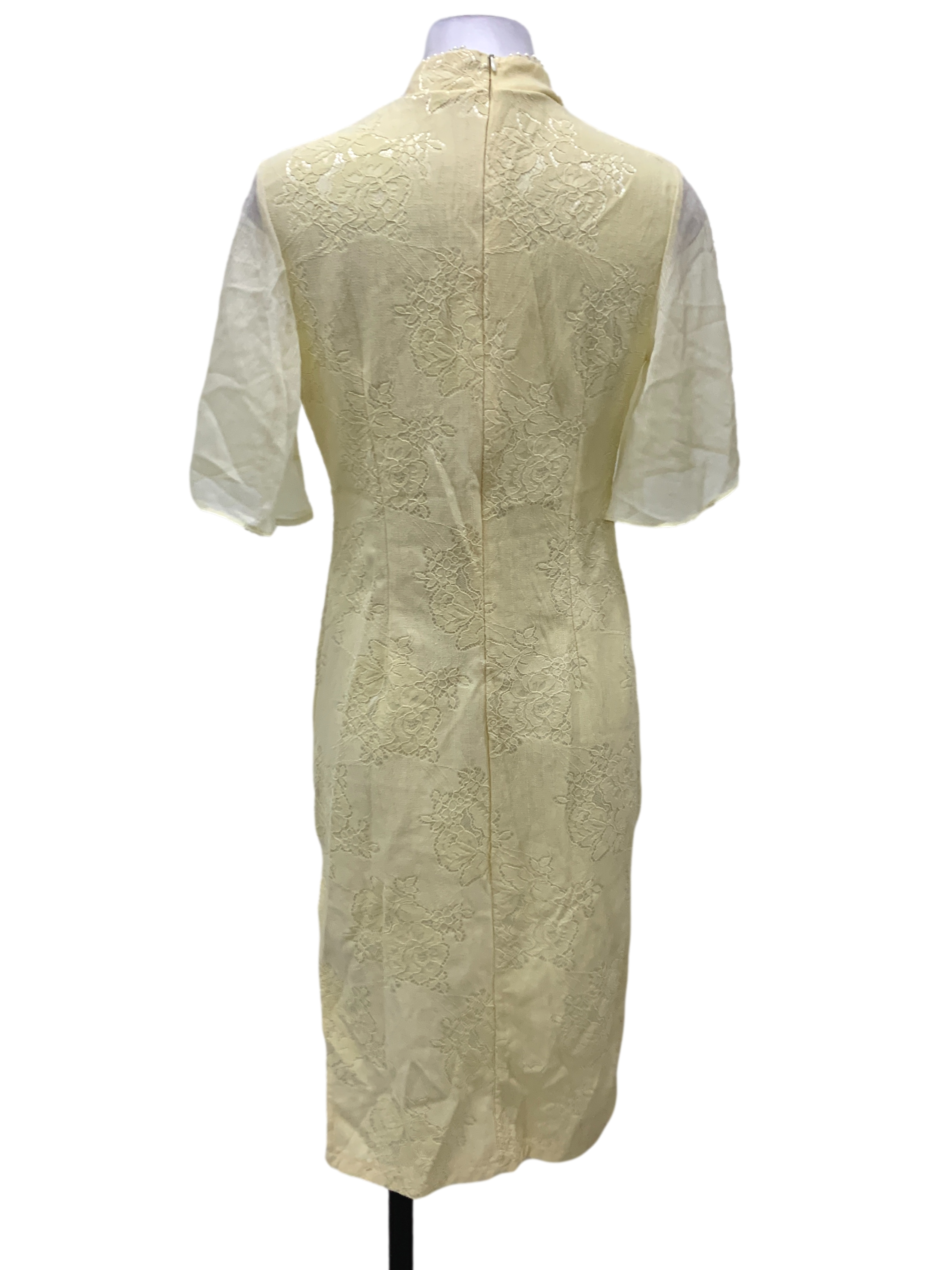 Ivory Cream Cheongsam Dress