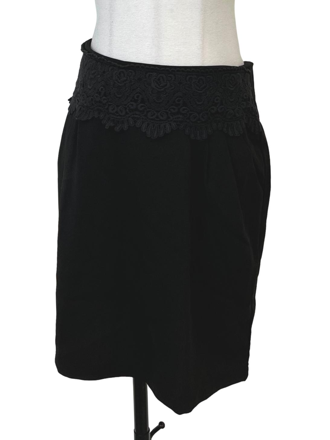 Soot Black Tube Skirt