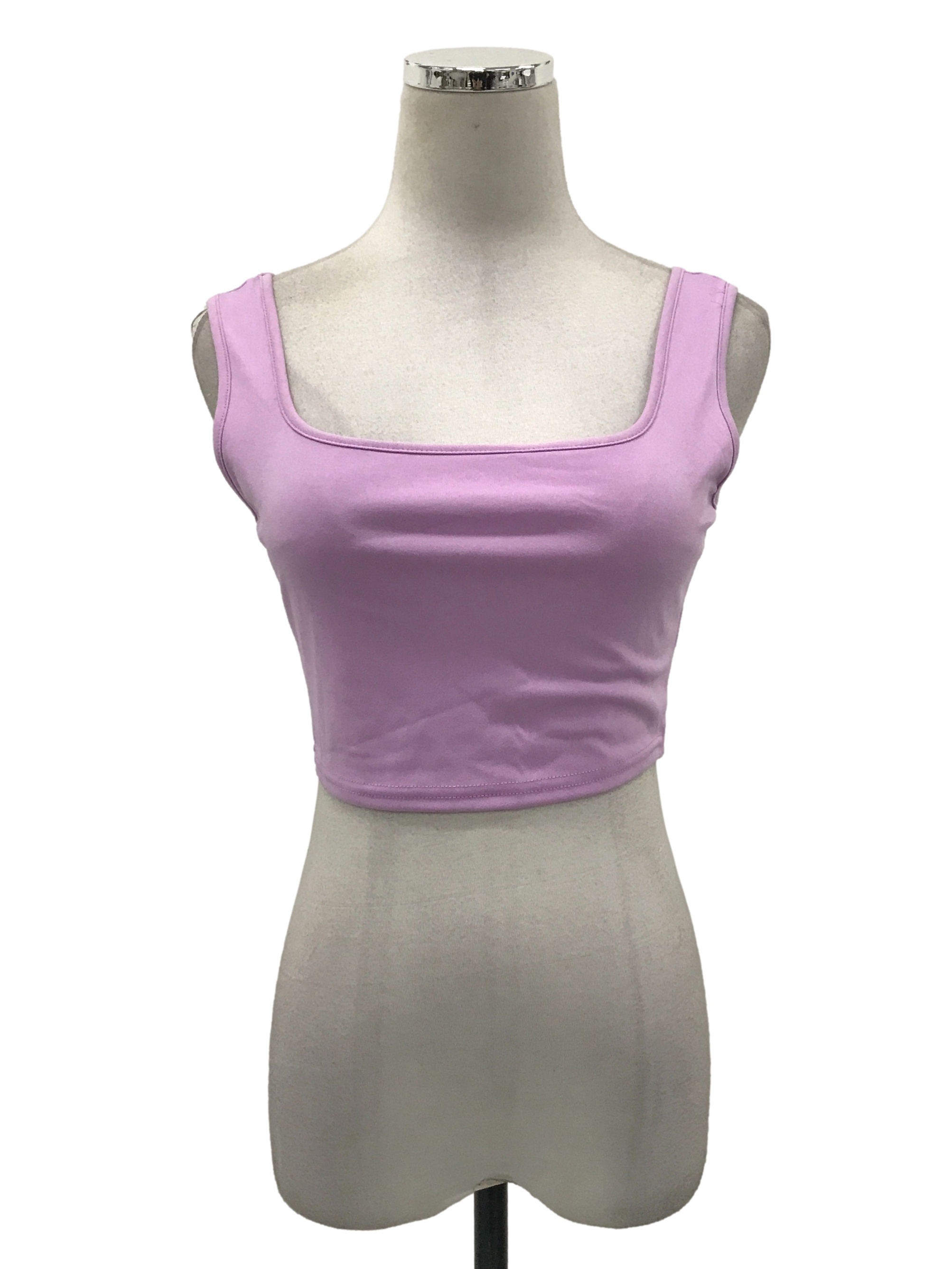 Lilac Purple Square Neck Top