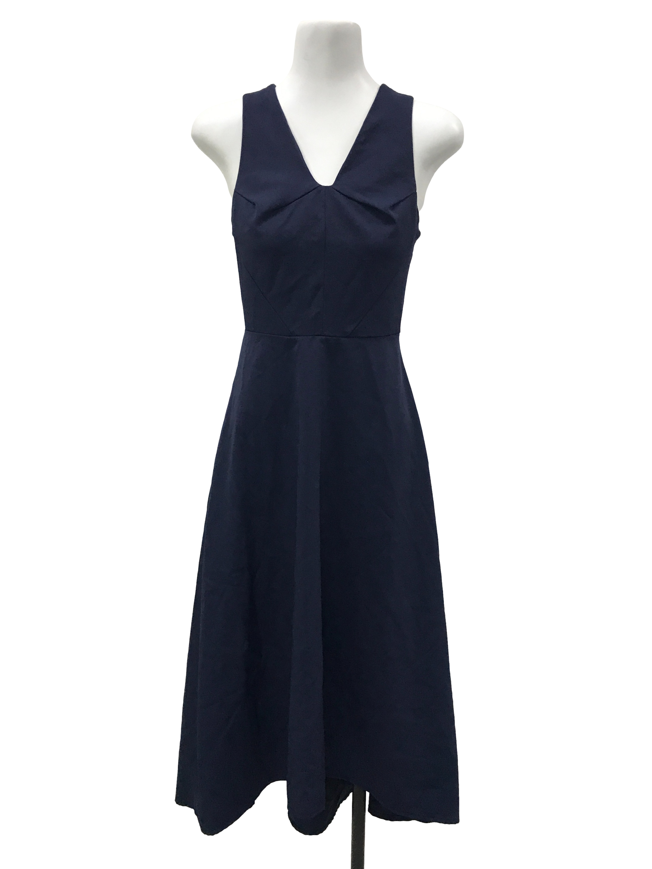 Navy Blue Cross Back Dress