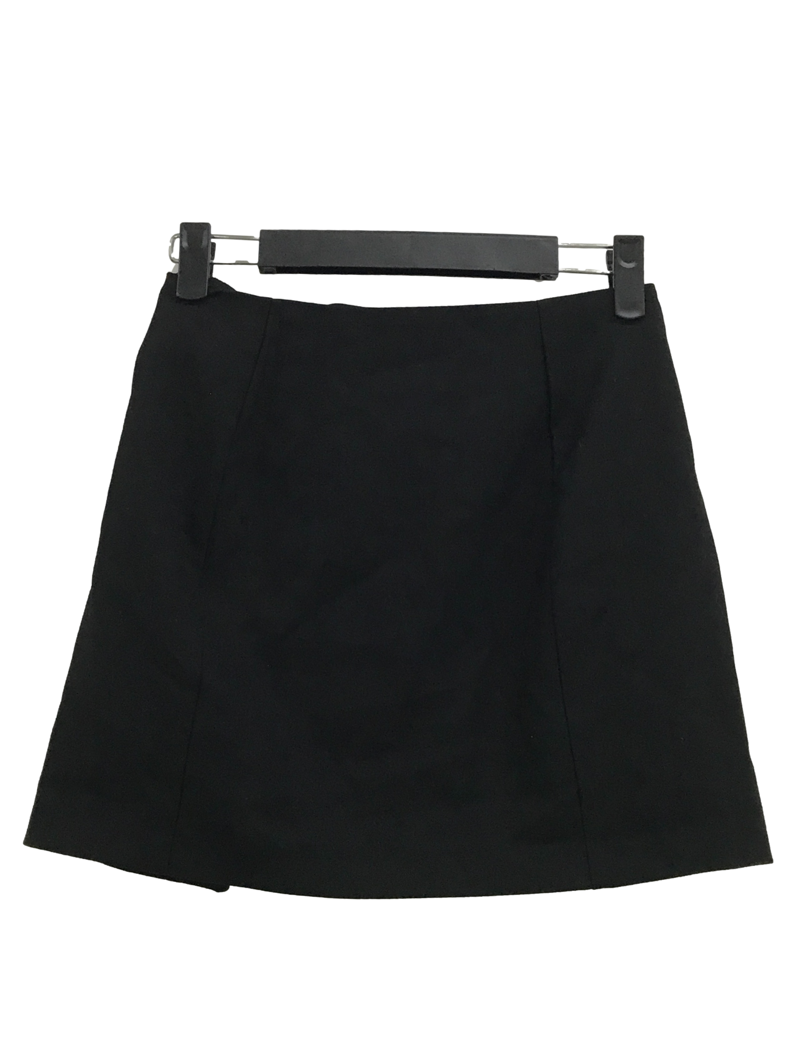 Night Black Side Rings Skirt