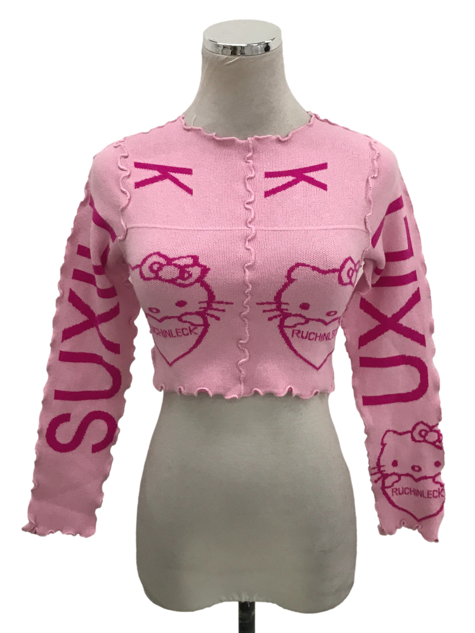 Flamingo Pink Hello Kitty Knit Top