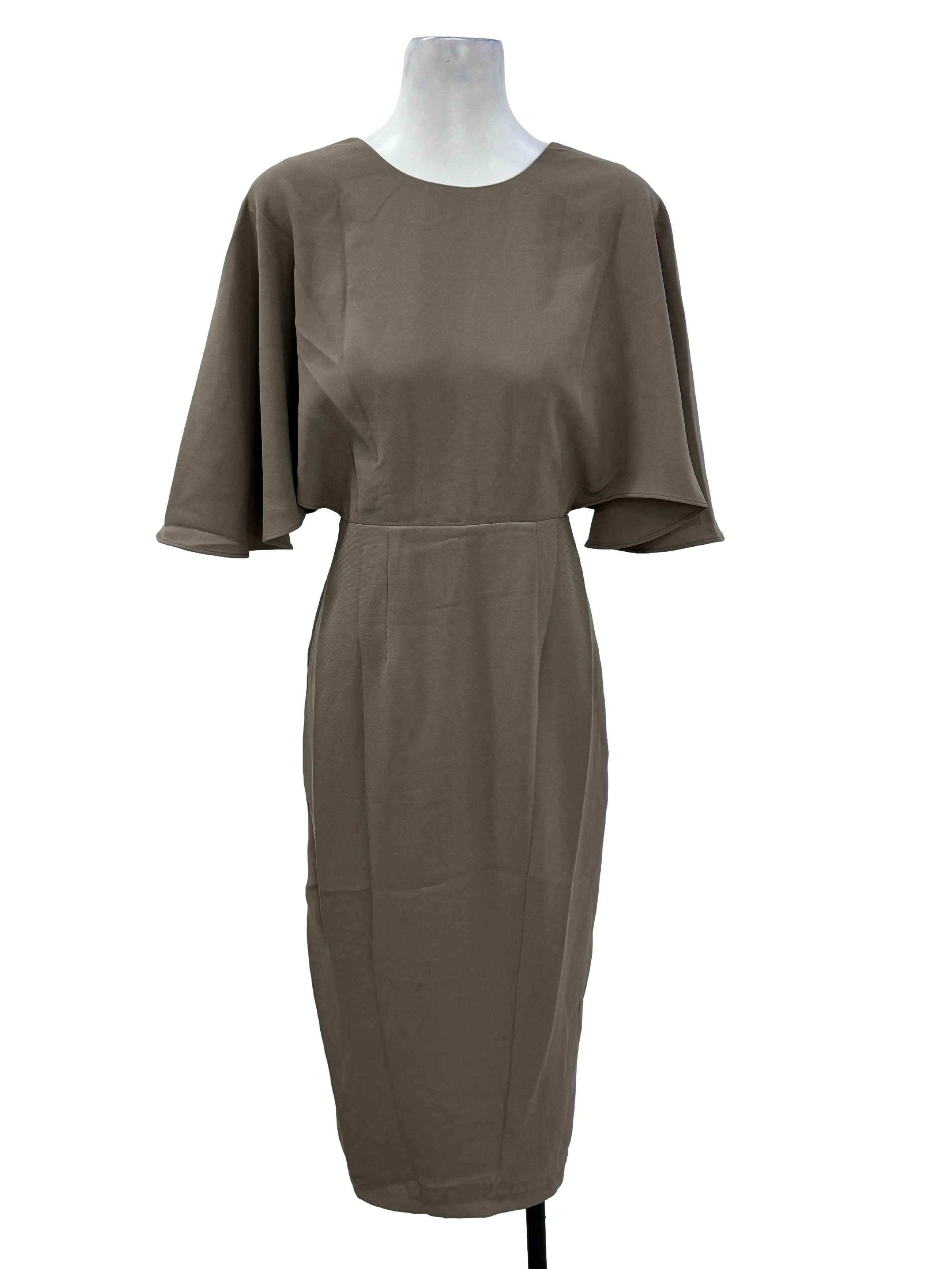 Ash Grey Empire Bat Wing Dress LB