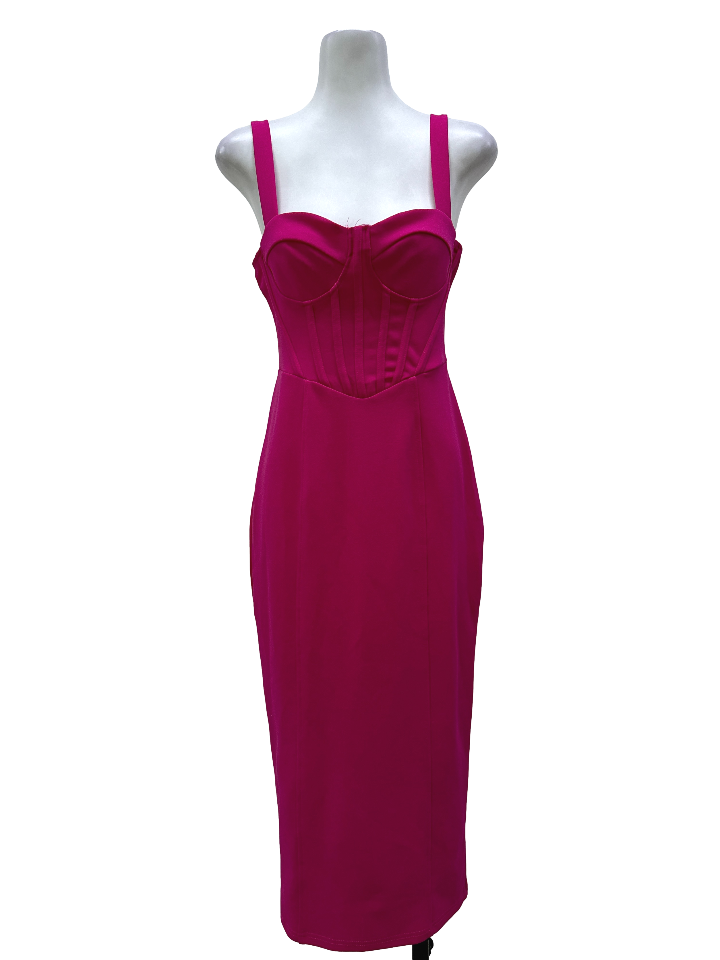Hot Pink Corset Style Dress