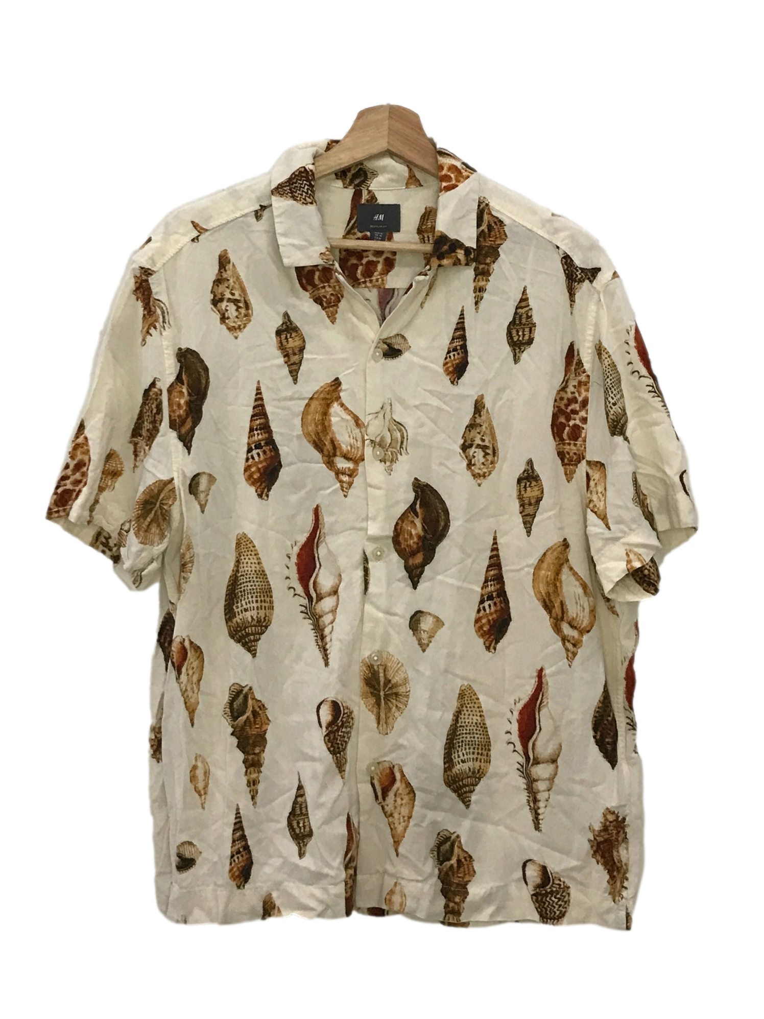 White Seashell Regular Fit Shirt