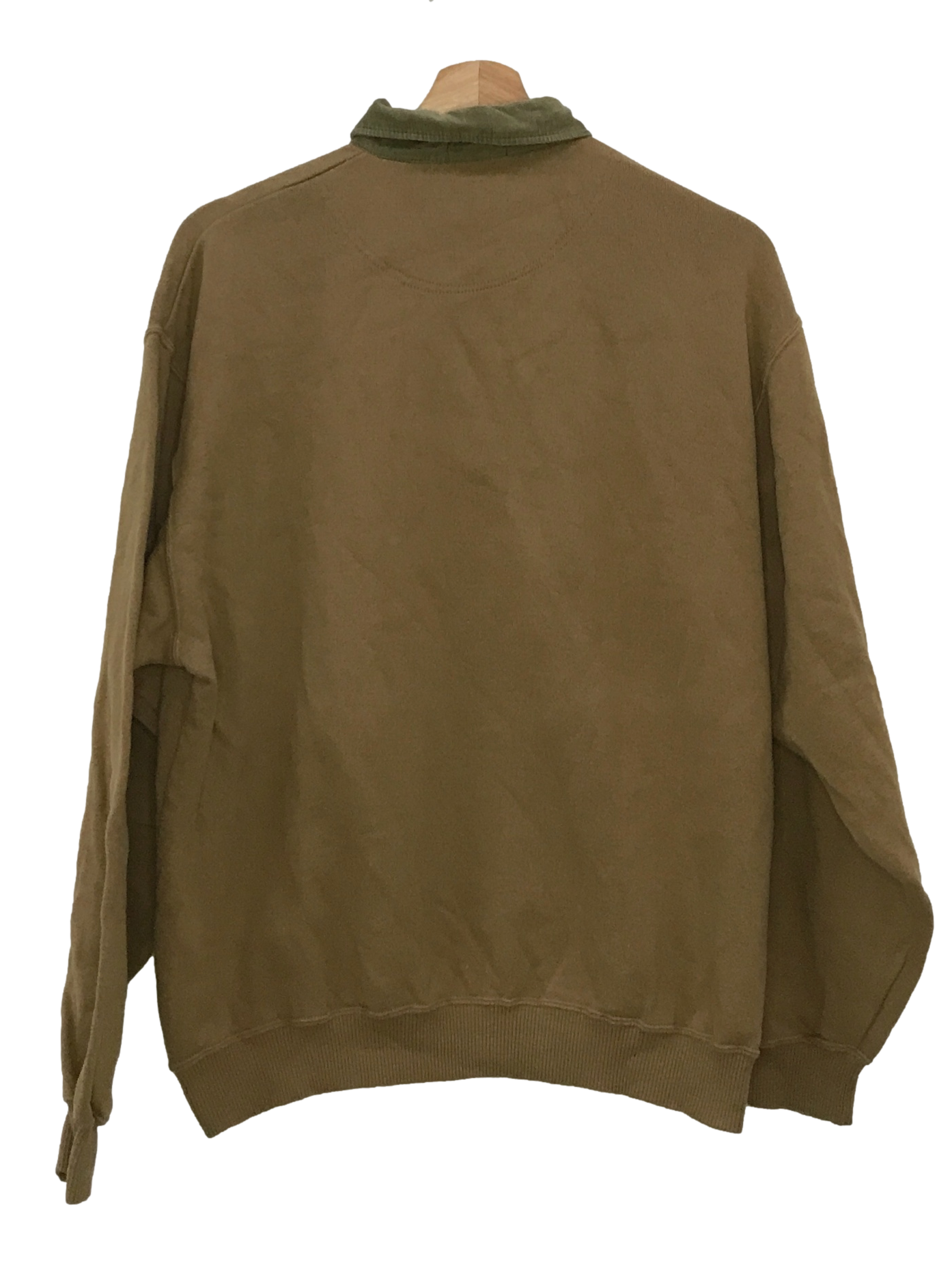 Brown Collared Sweatshirt