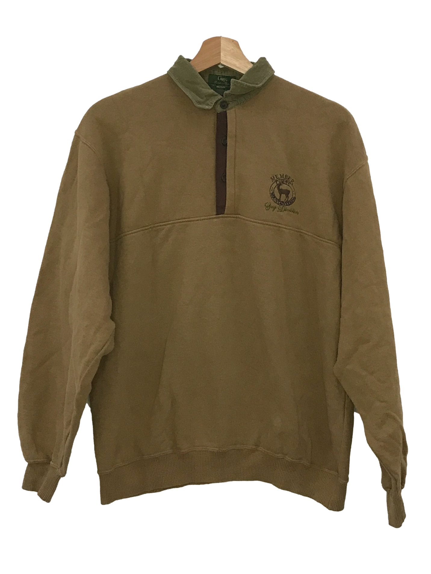 Brown Collared Sweatshirt