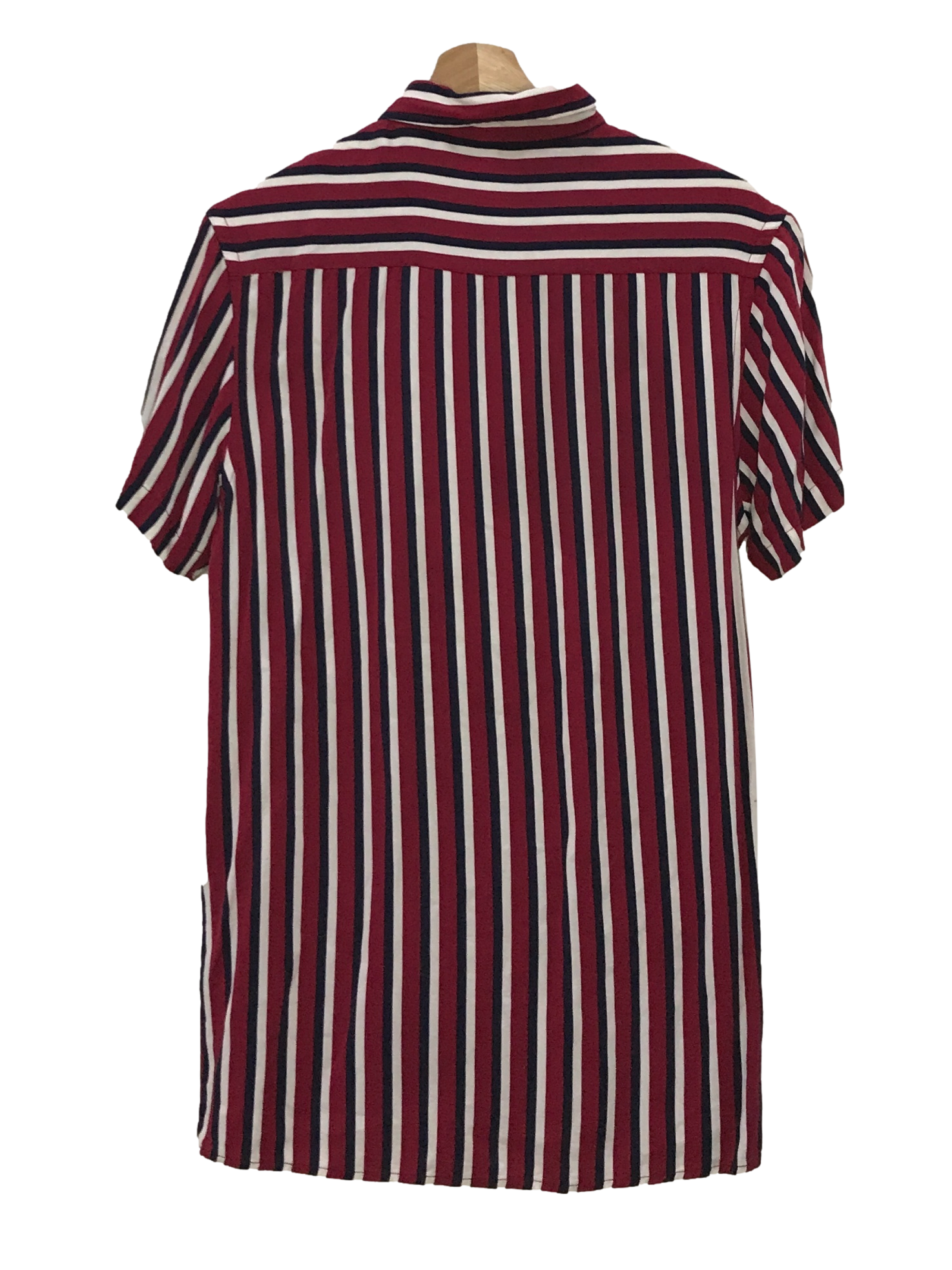 Red Stripes Short Sleeve Shirt