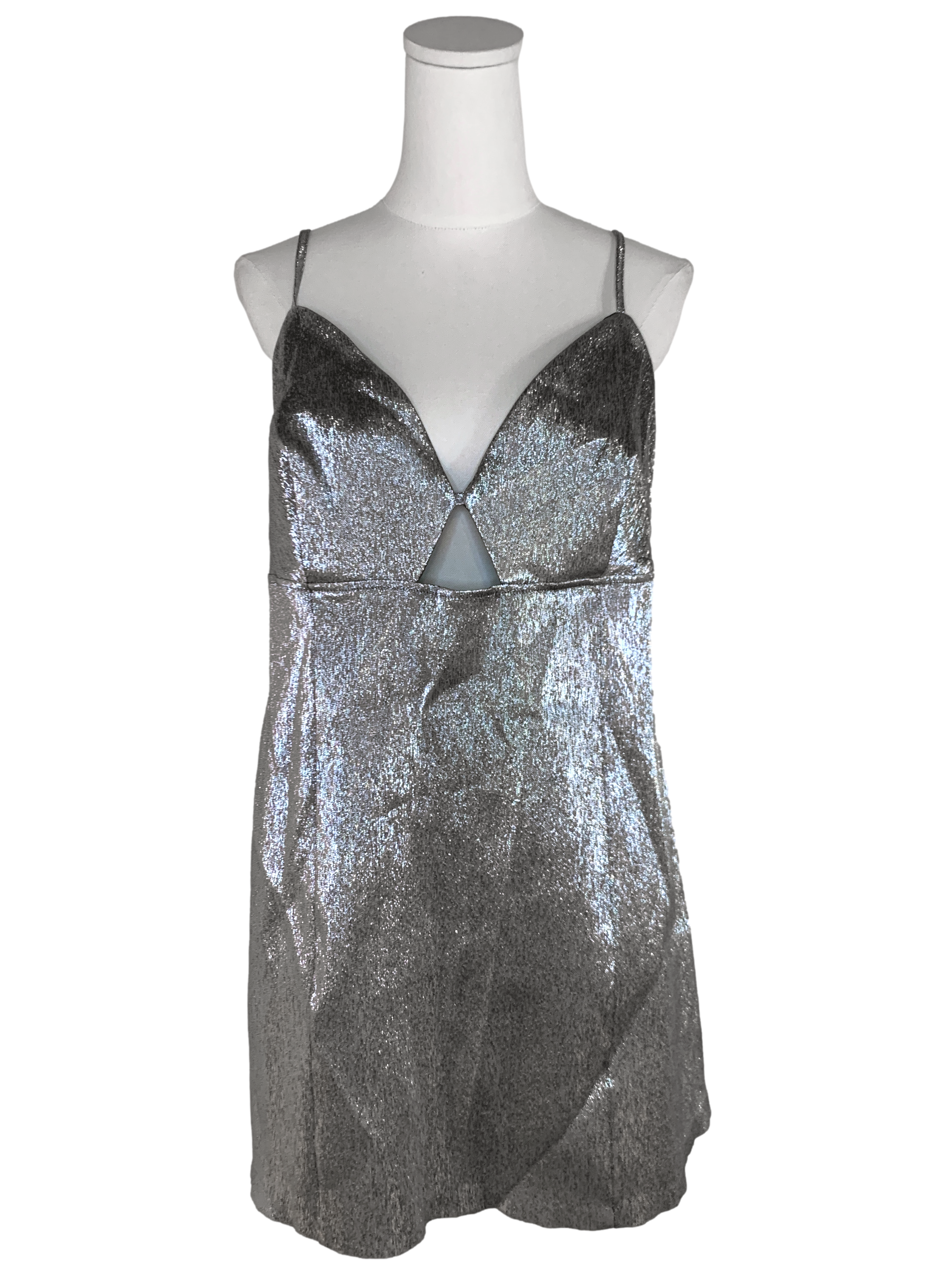 Silver Baby Doll Dress