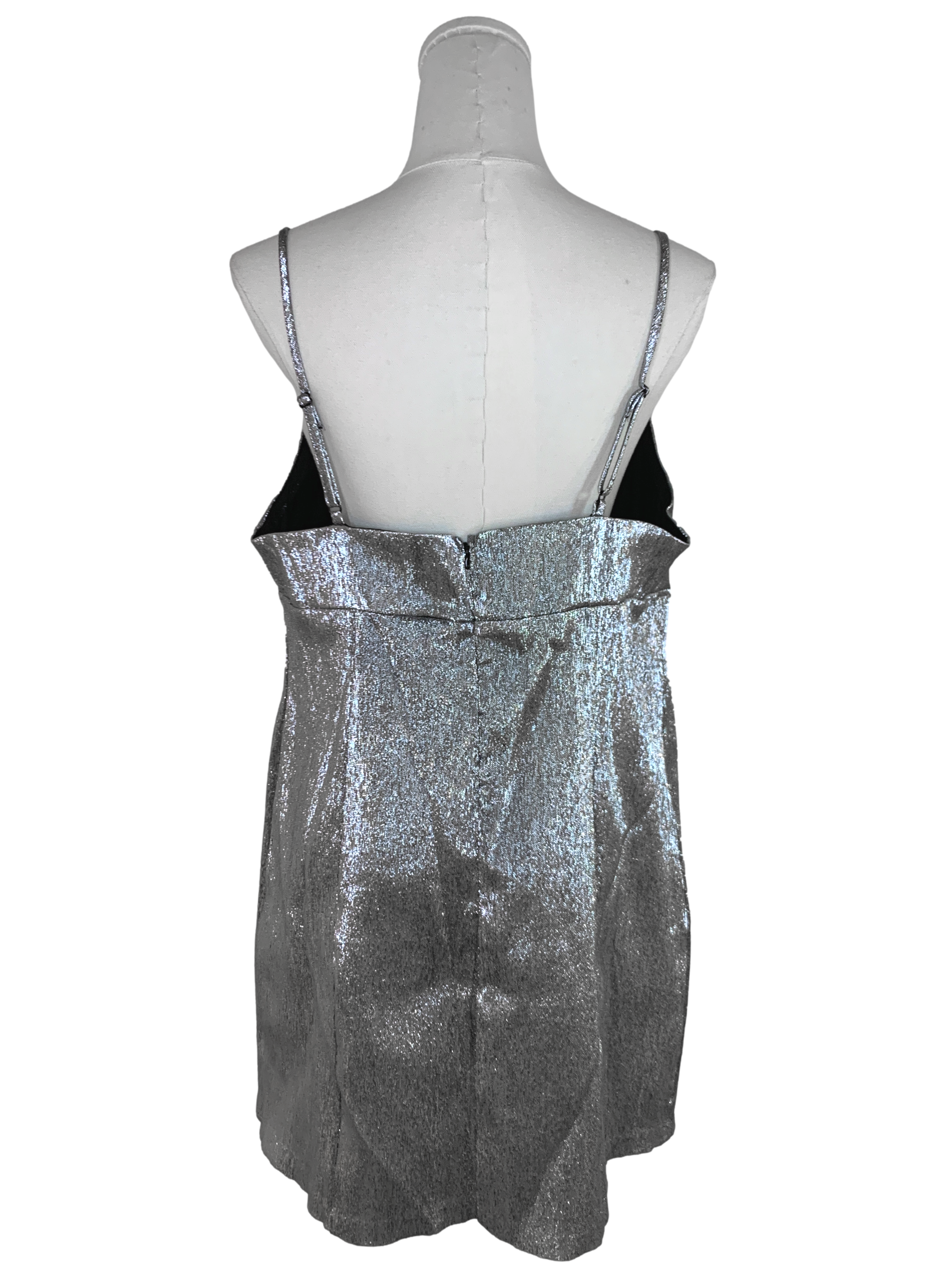 Silver Baby Doll Dress