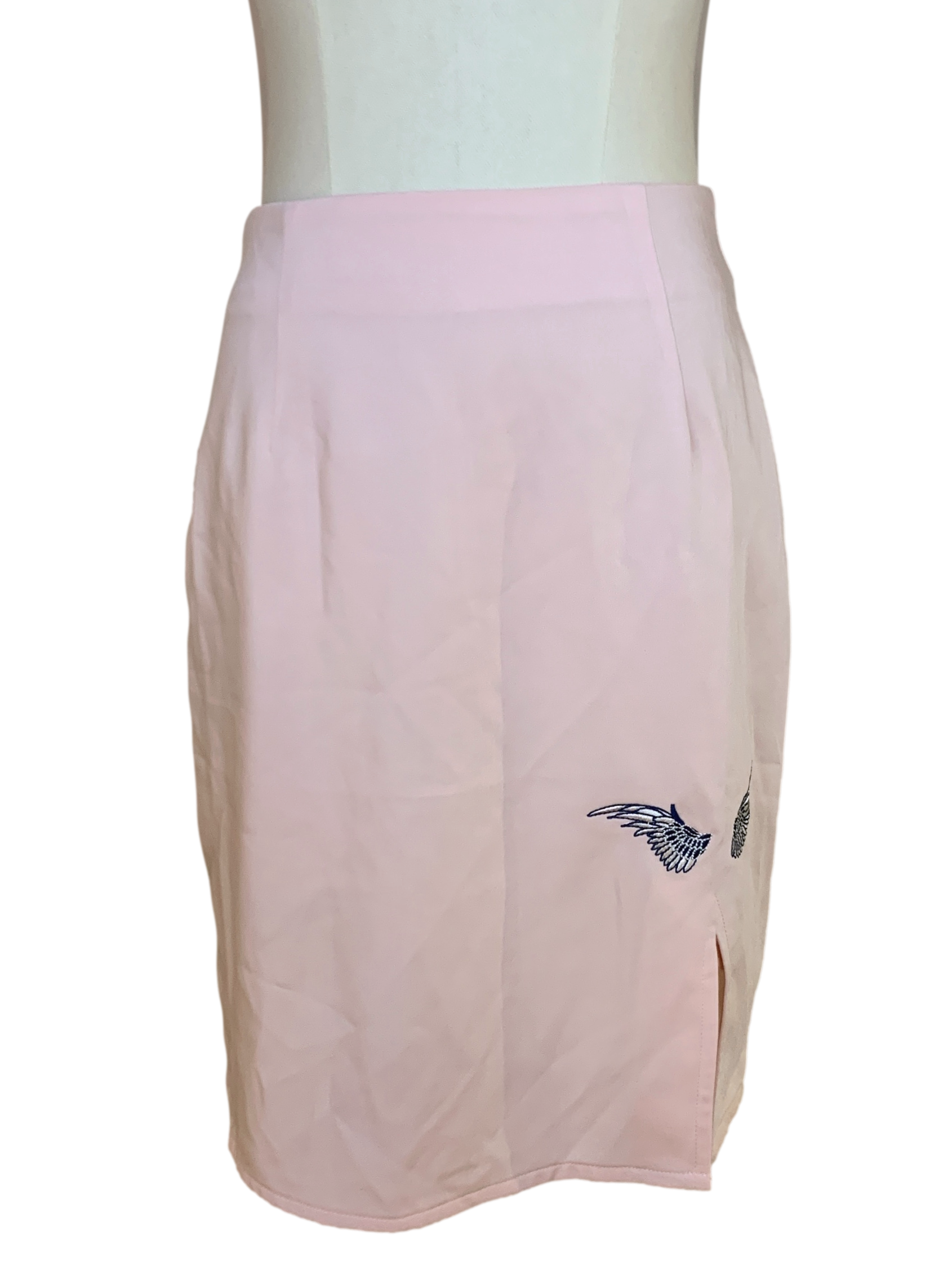Blush Pink Embroidery Skirt