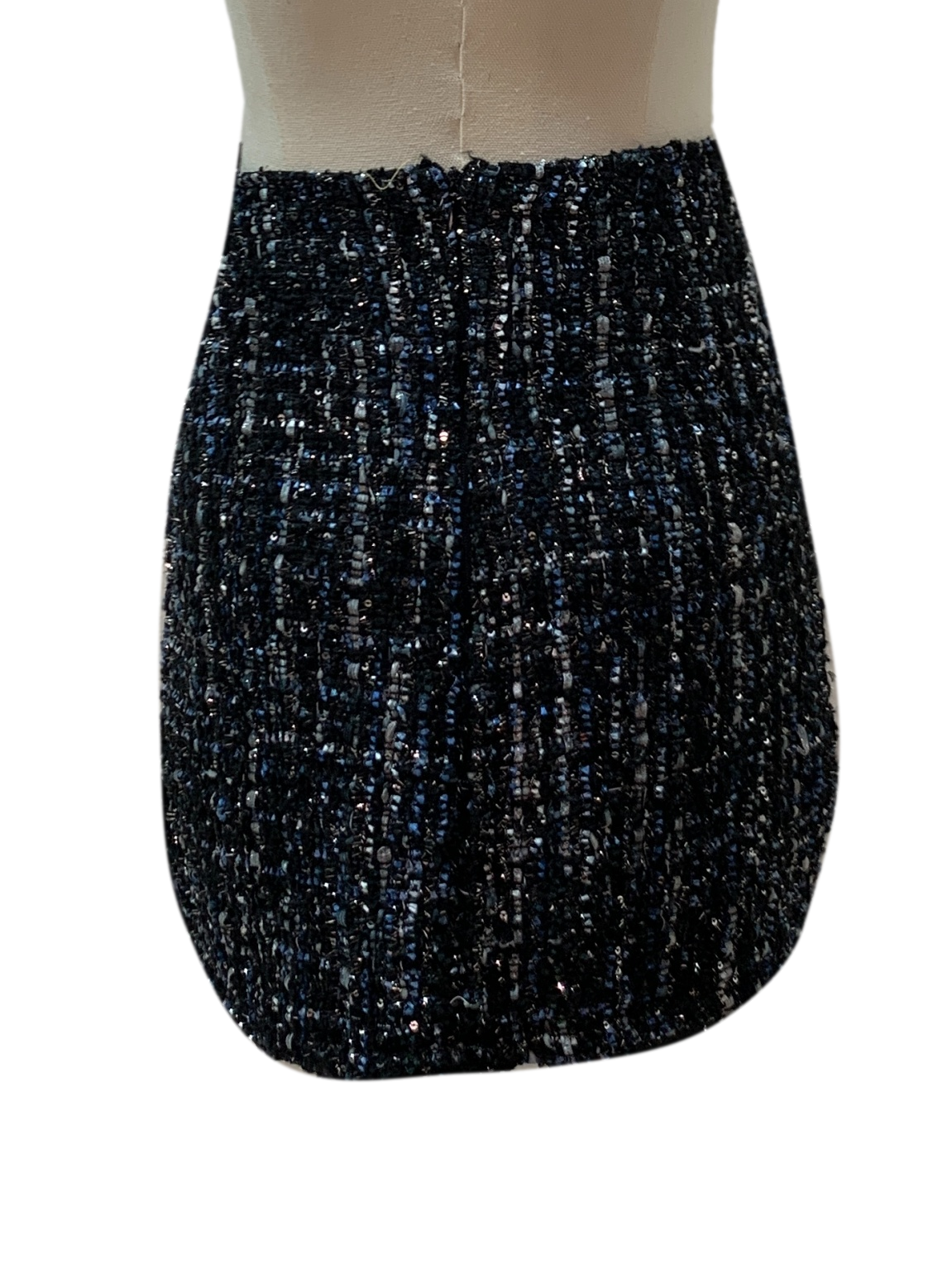 Soot Black Tweed Skirt