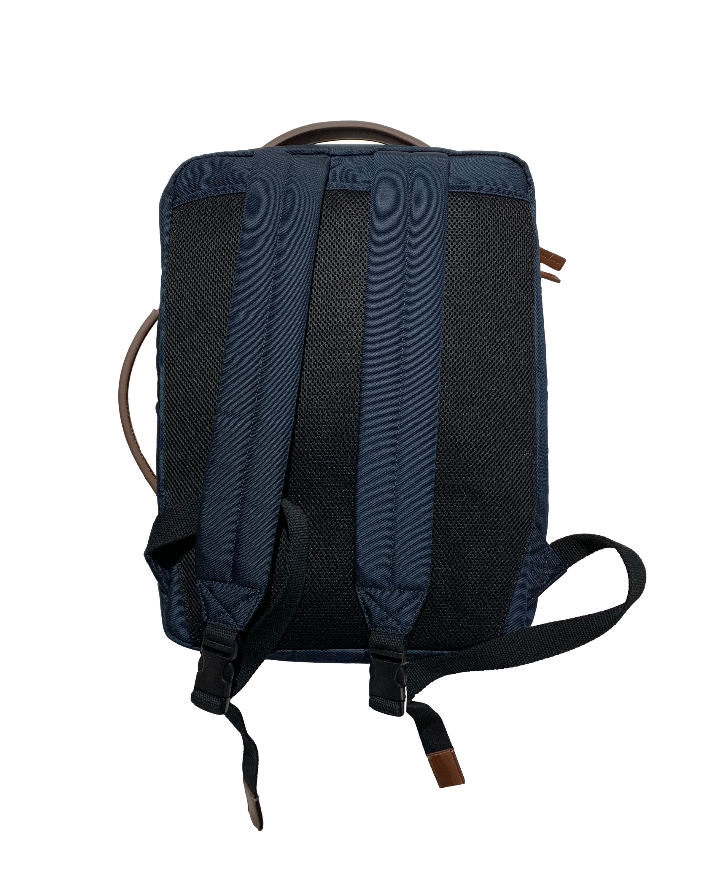 Navy Blue Brown Multipurpose Backpack