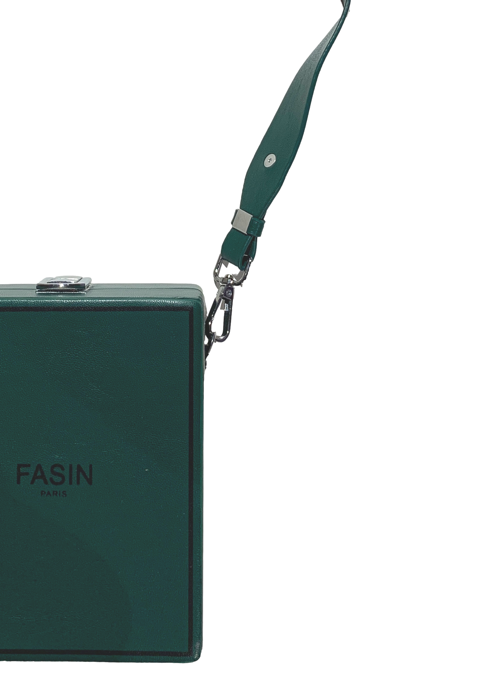 Basil Green Leather Sling Bag