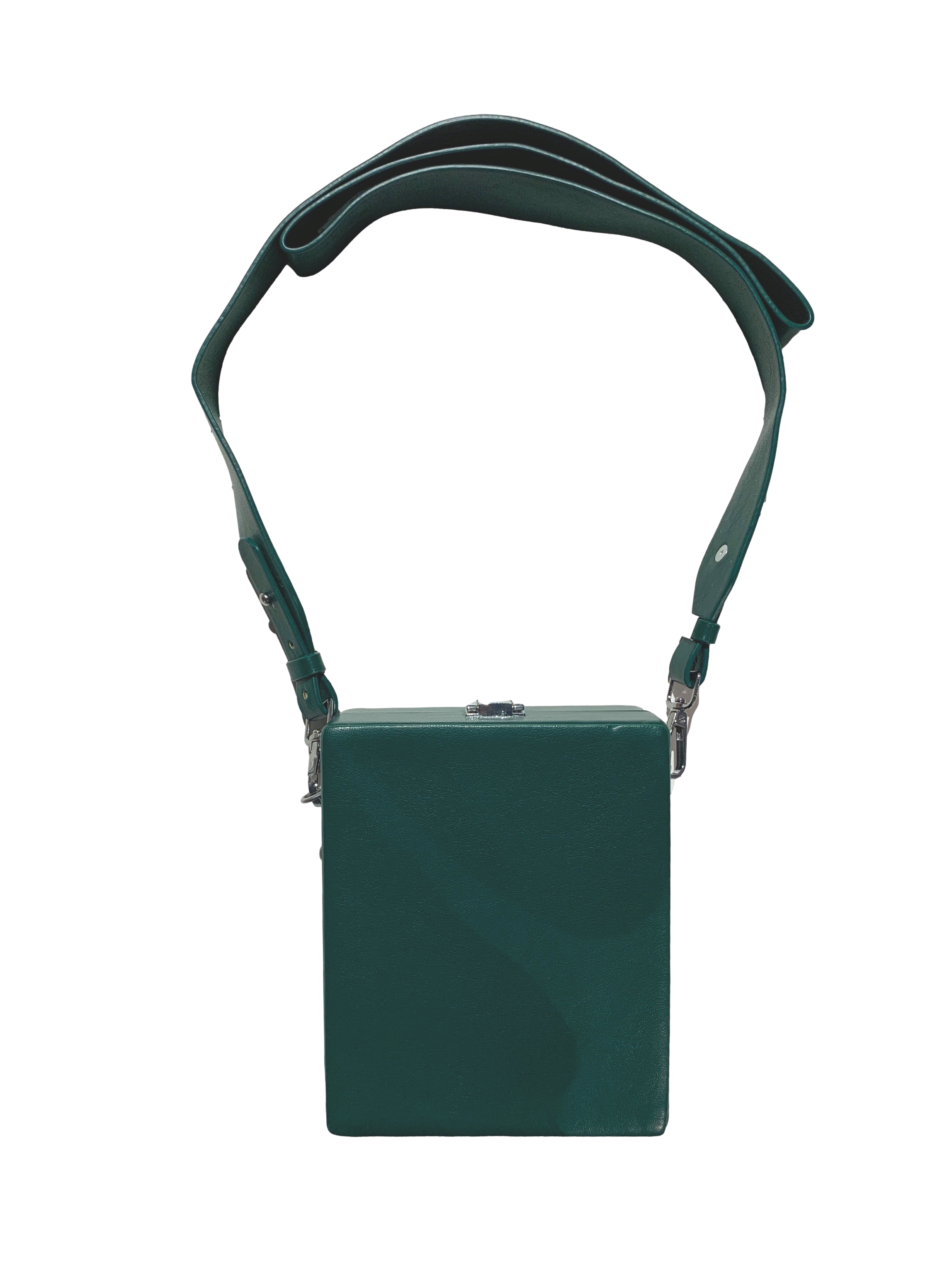 Basil Green Leather Sling Bag