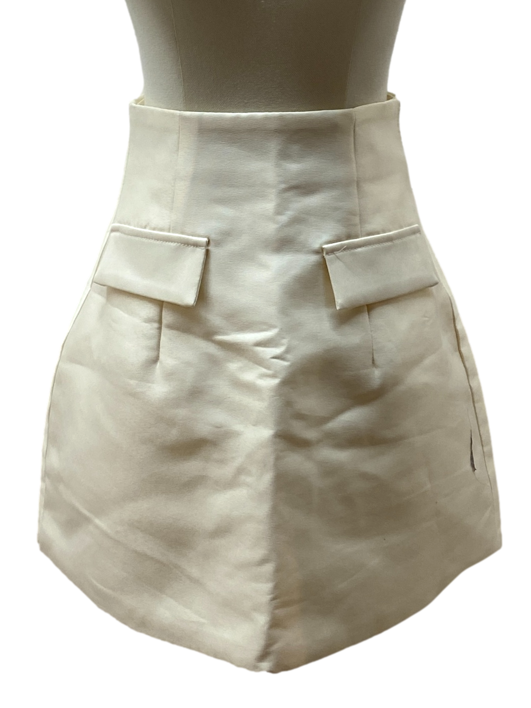 Cream White Skirt