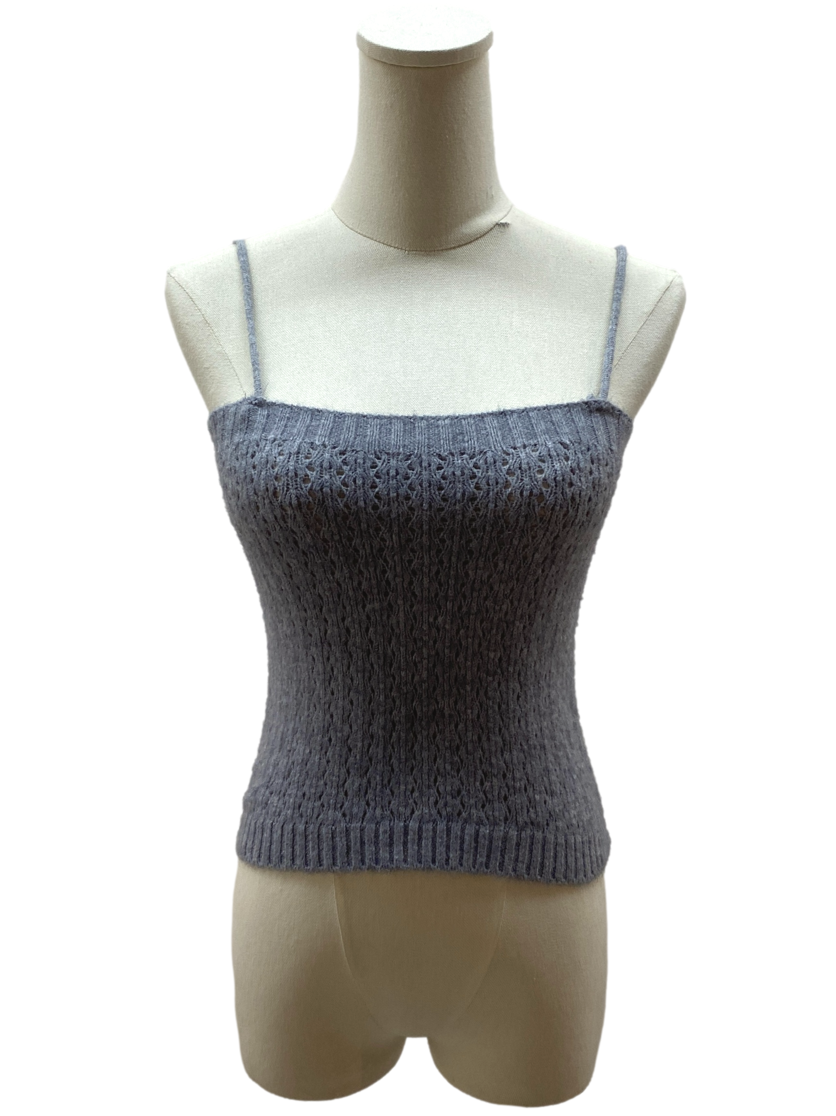 Fossil Grey Knitted Tank Top