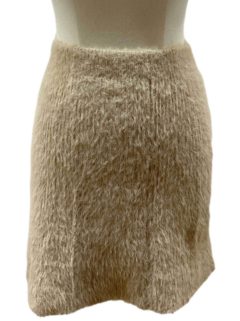 Light Tortilla Brown Fur Skirt