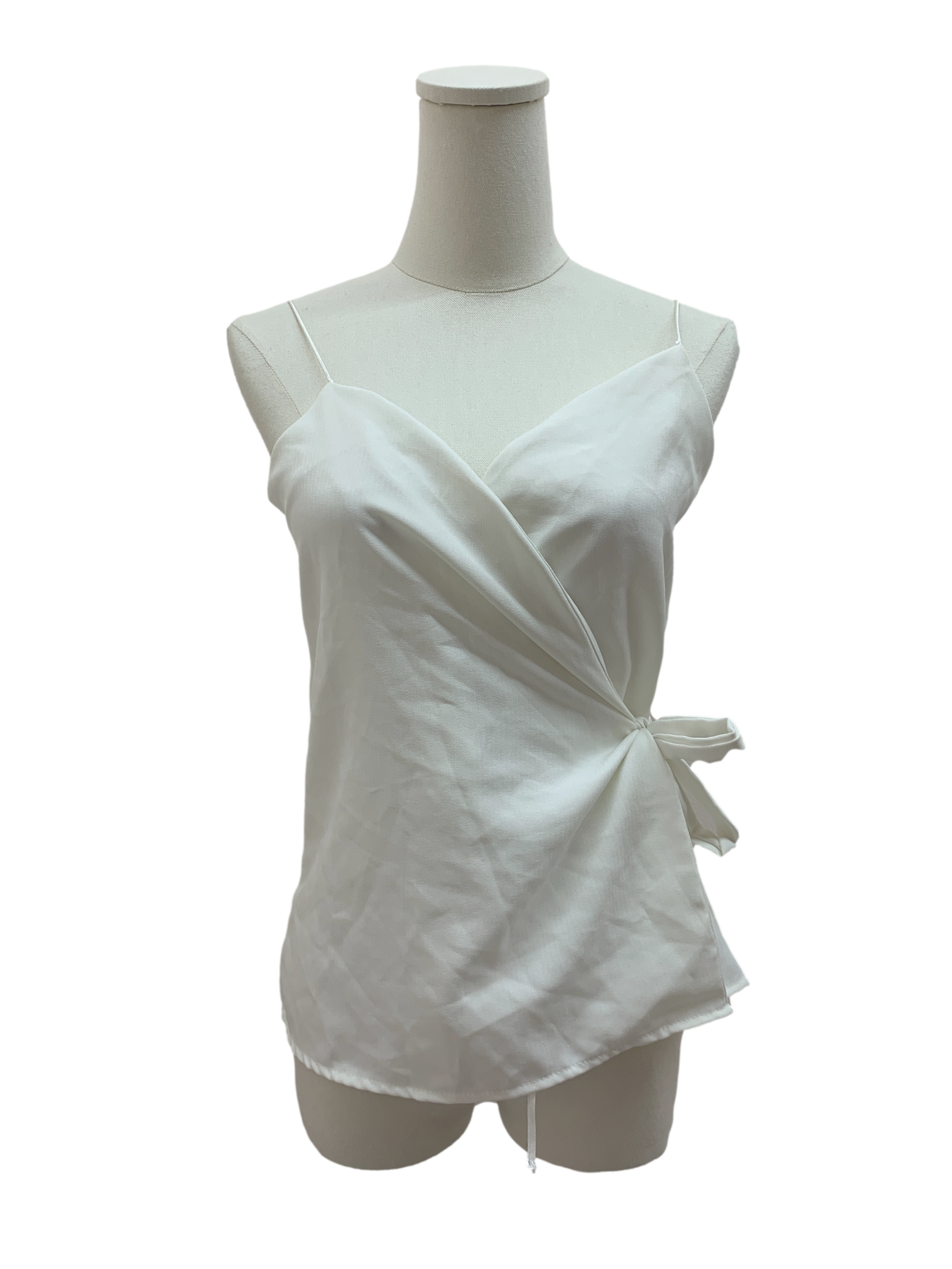 Pearl White Camisole Wrap Top