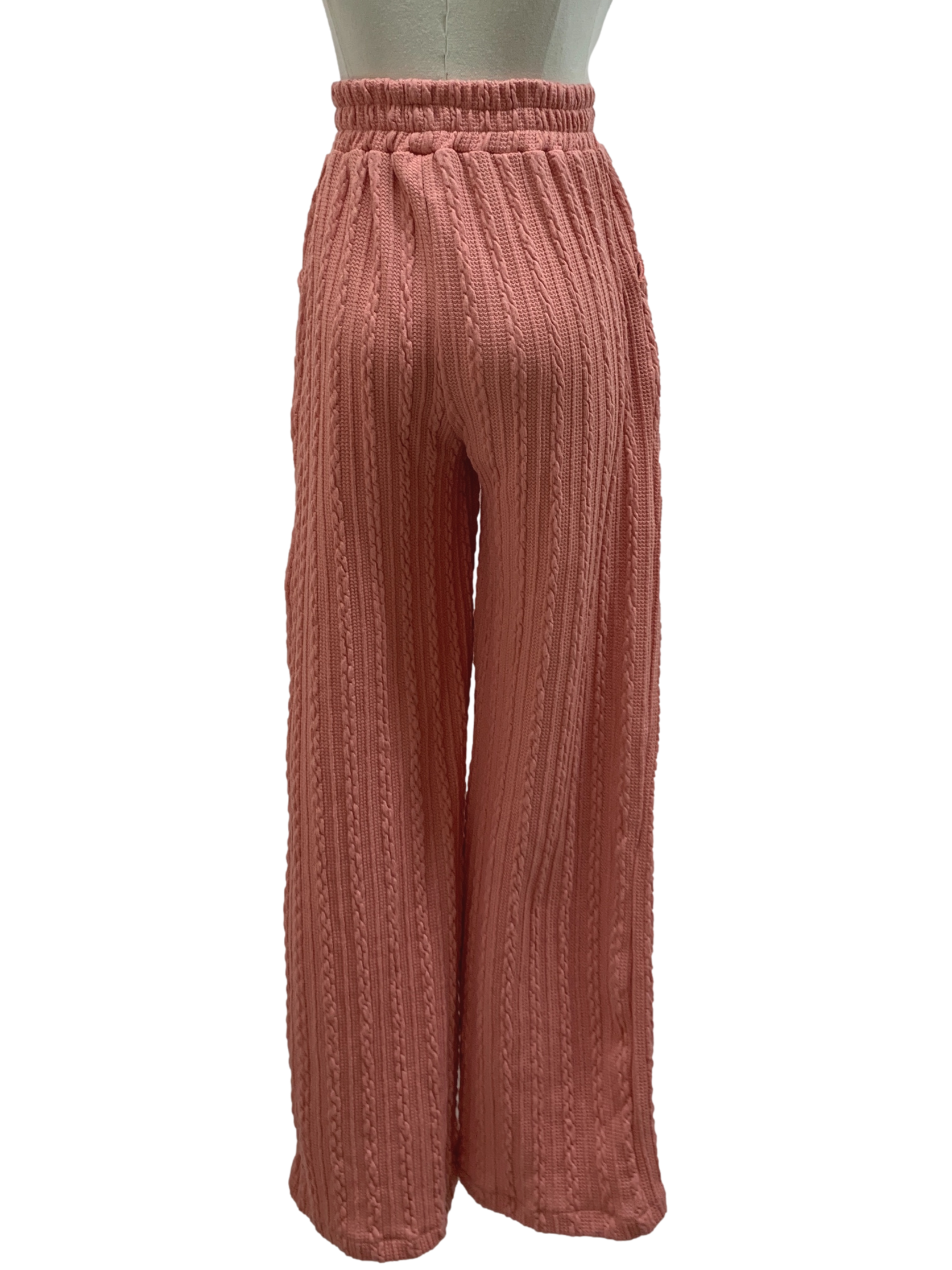 Rouge Pink Knitted Pants