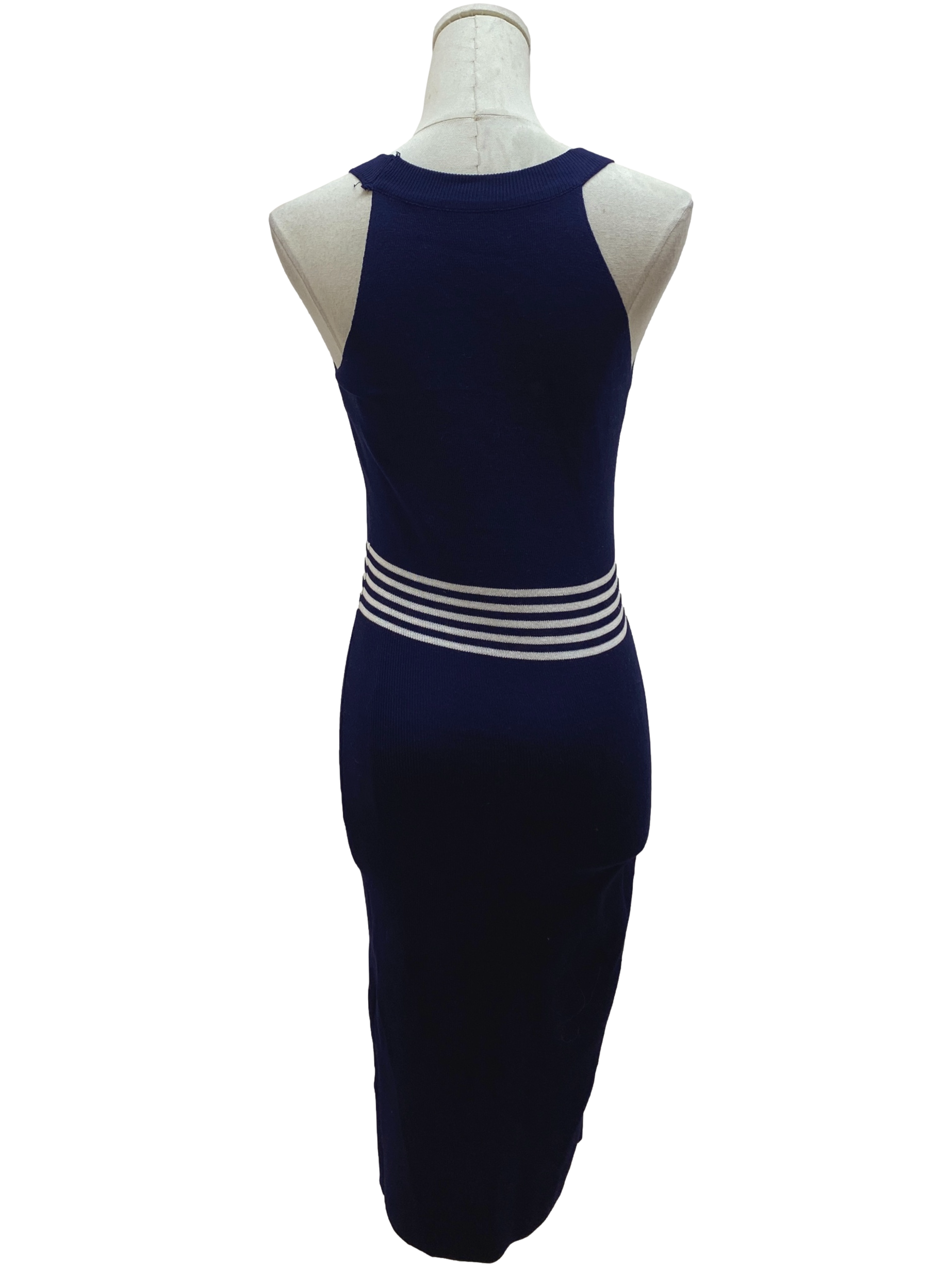Admiral Blue Bodycon Knitted Dress