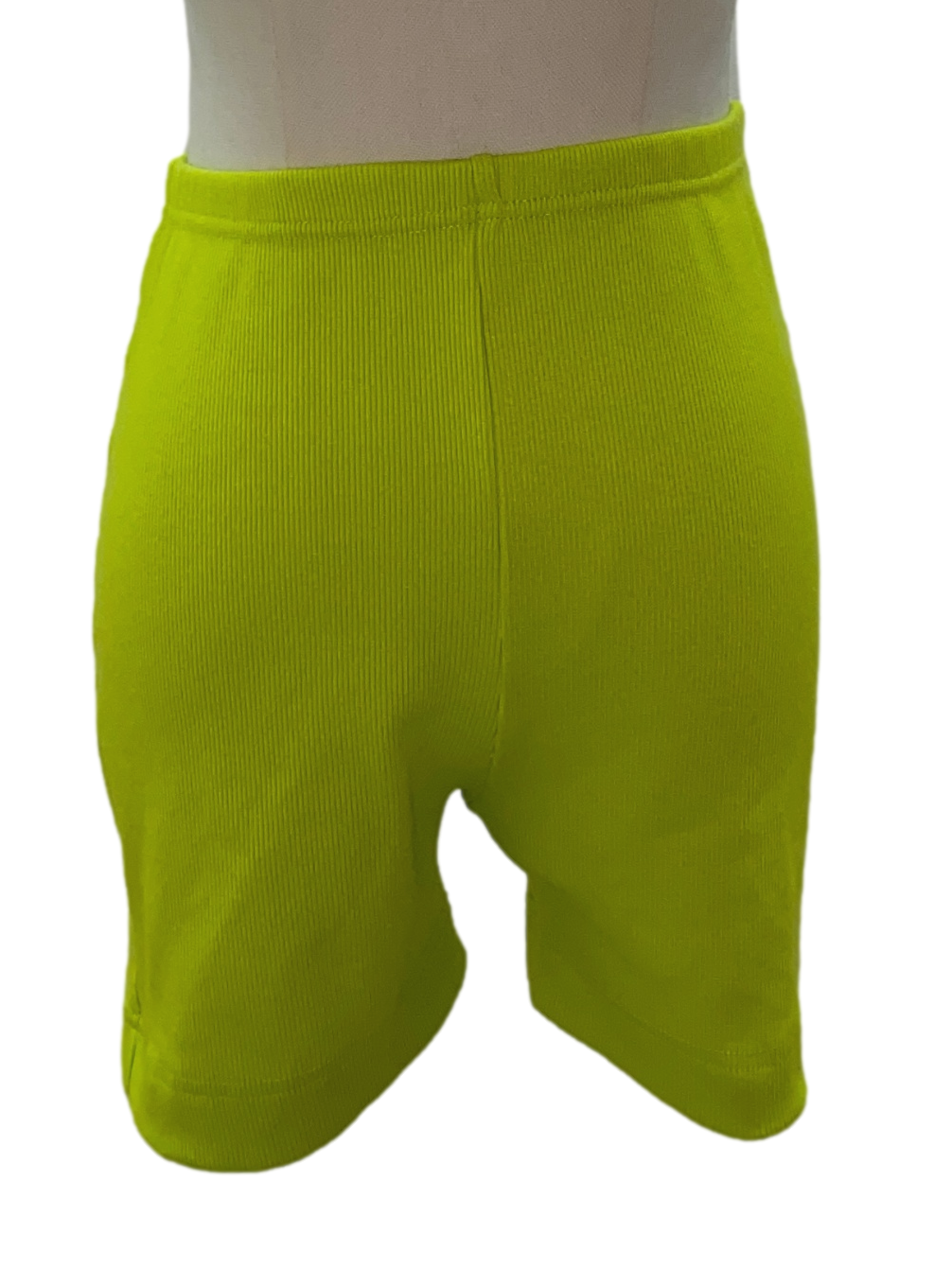 Lime Biker Shorts