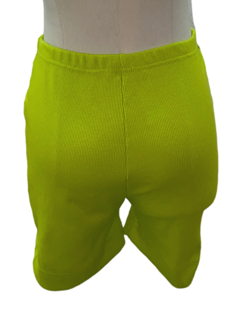 Lime Biker Shorts