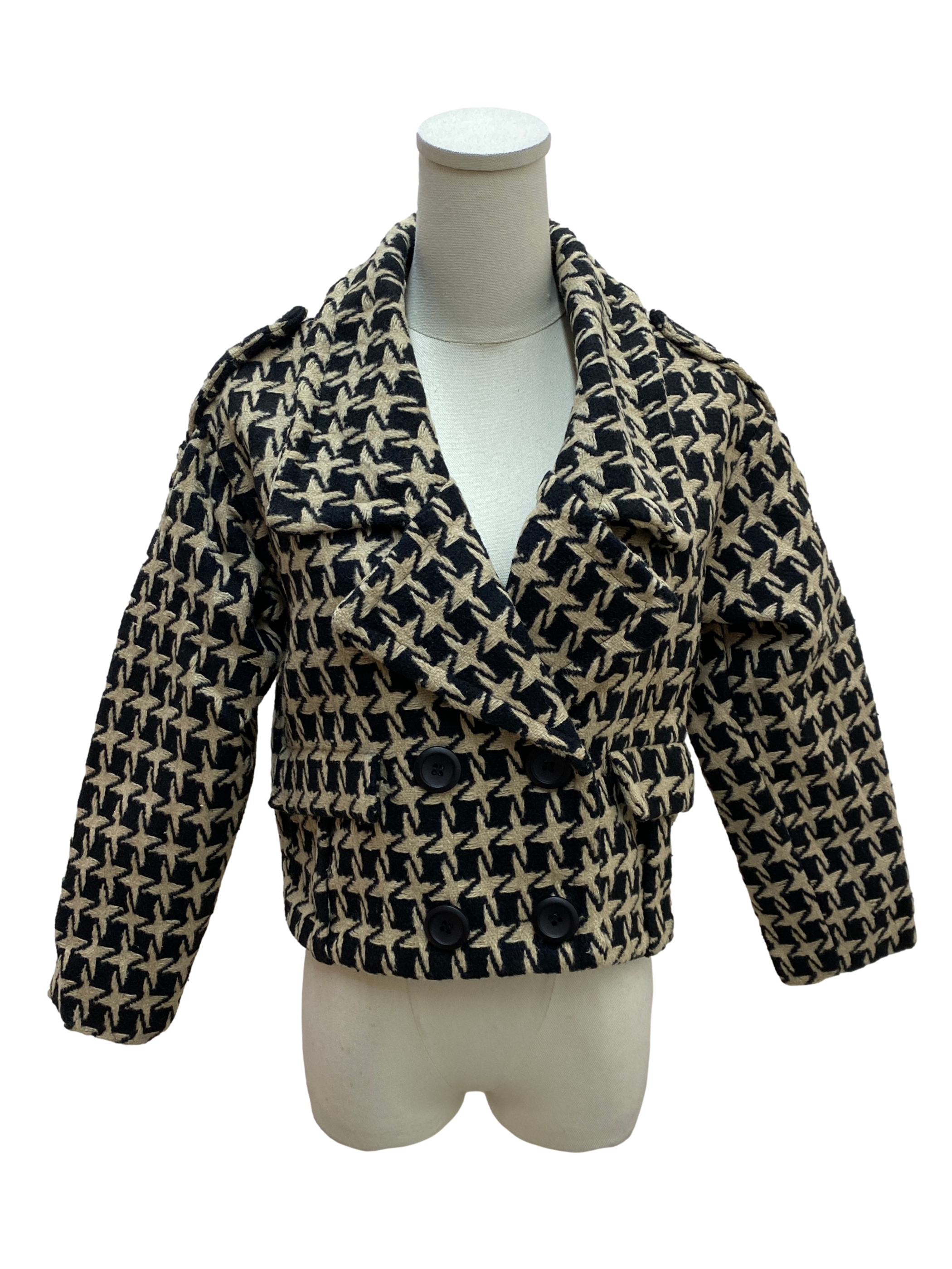 Tortilla Brown and Black Houndstooth Jacket