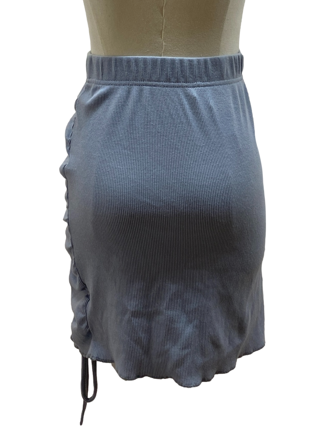 Baby Blue Runched Drawstring Skirts