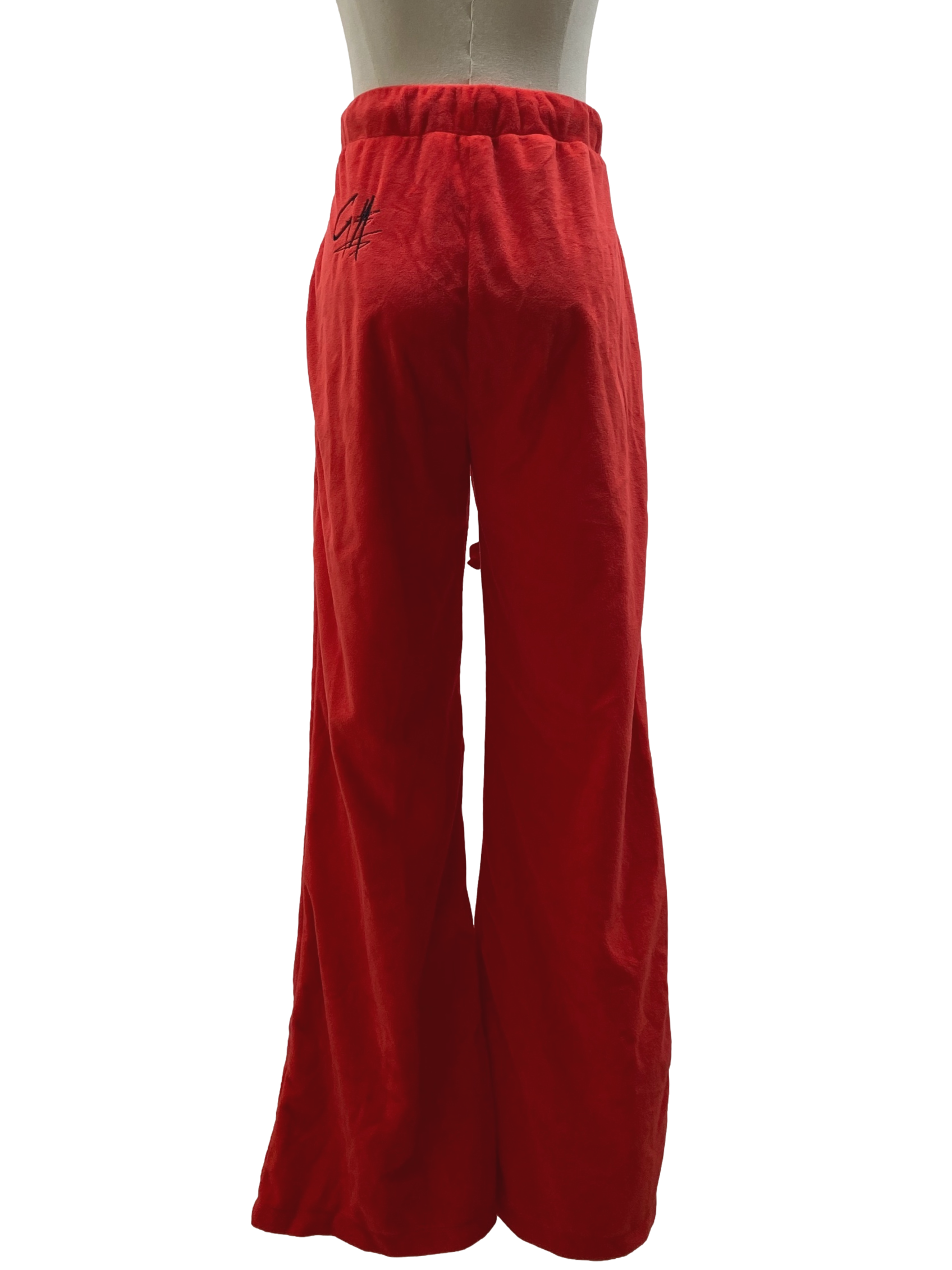 Candy Red Straight Pants