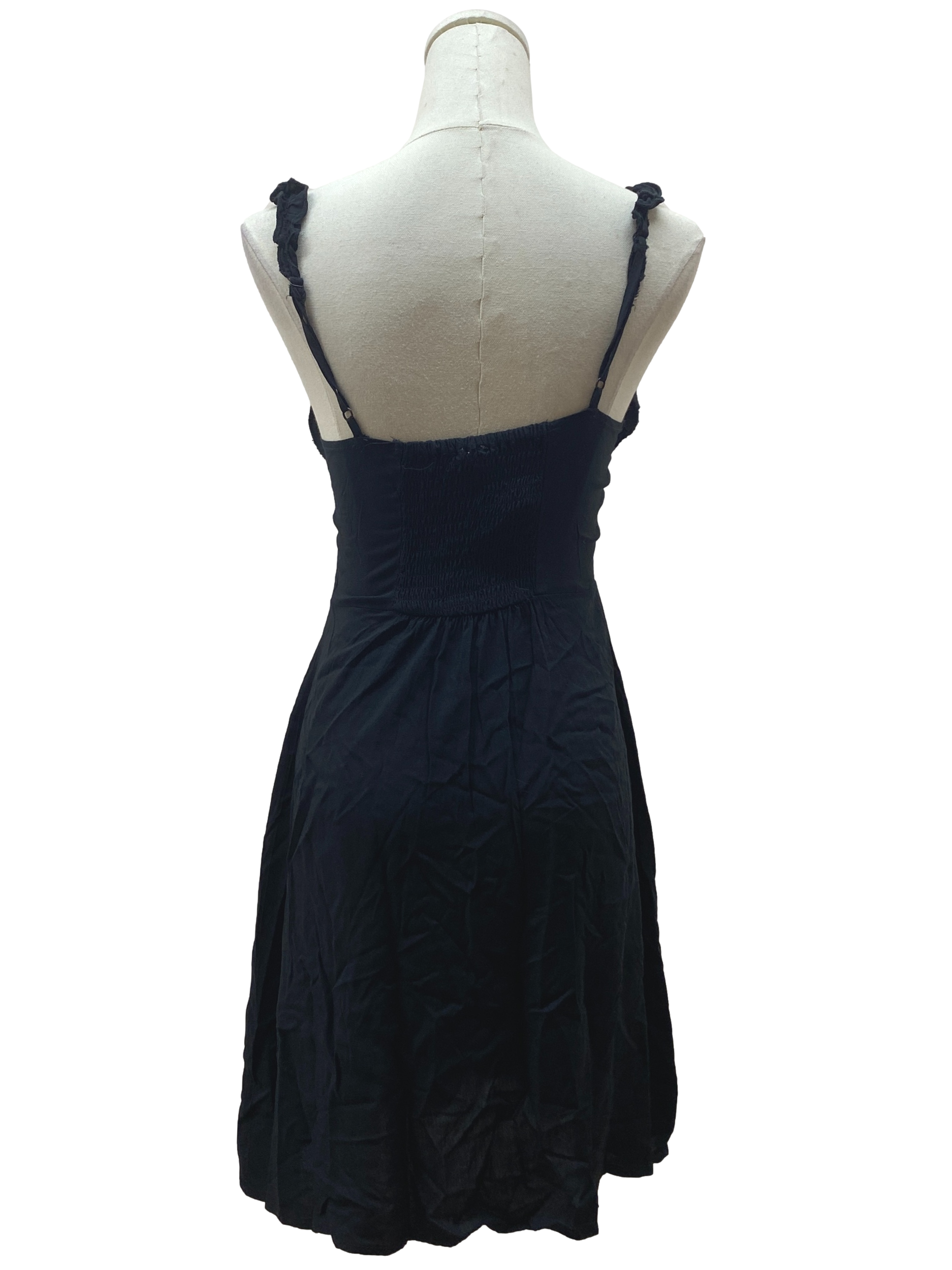 Soot Black Mini Dress