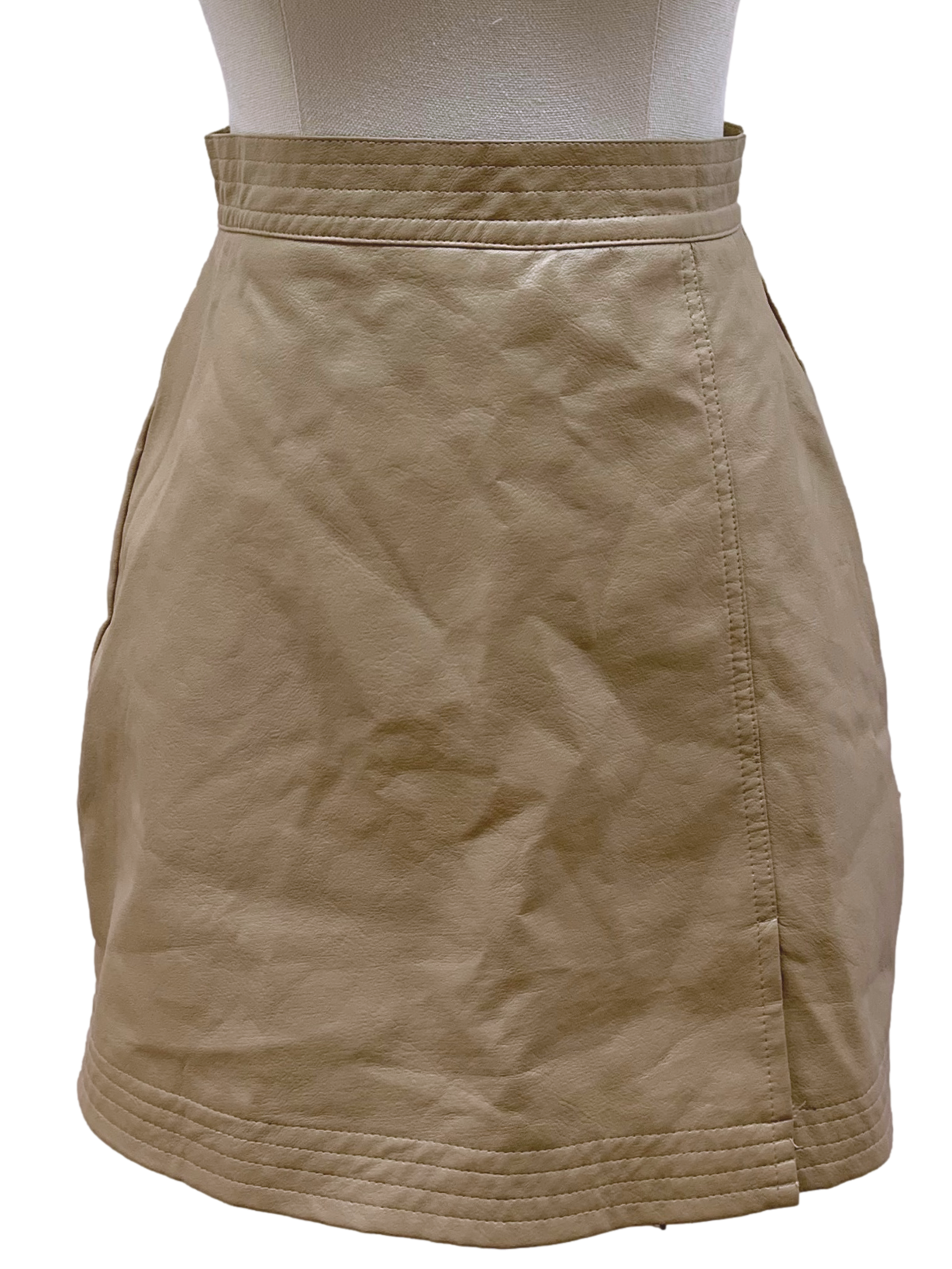 Tortilla Brown Leather Skirt