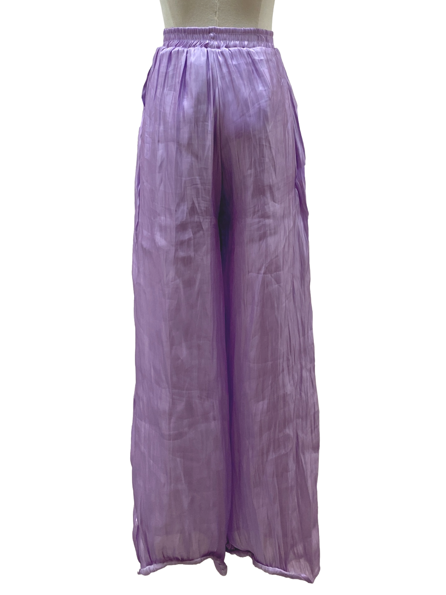 Pastel Purple Flare Straight Pants
